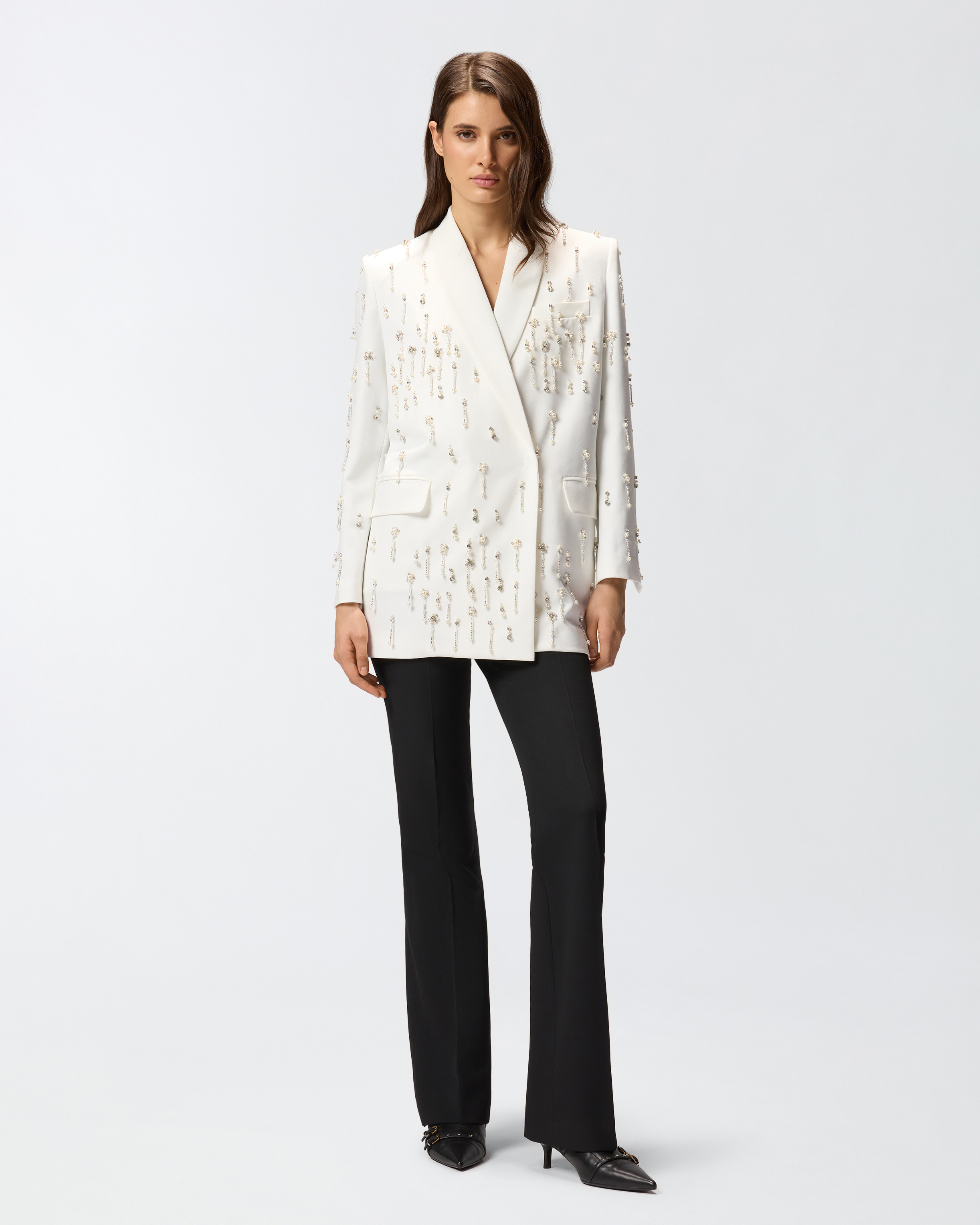 BLAZER WITH CRYSTALS AND PEARLS - 3