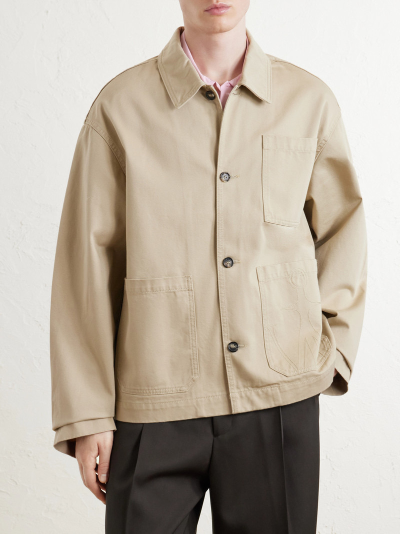 Logo-Embroidered Cotton-Twill Jacket 3
