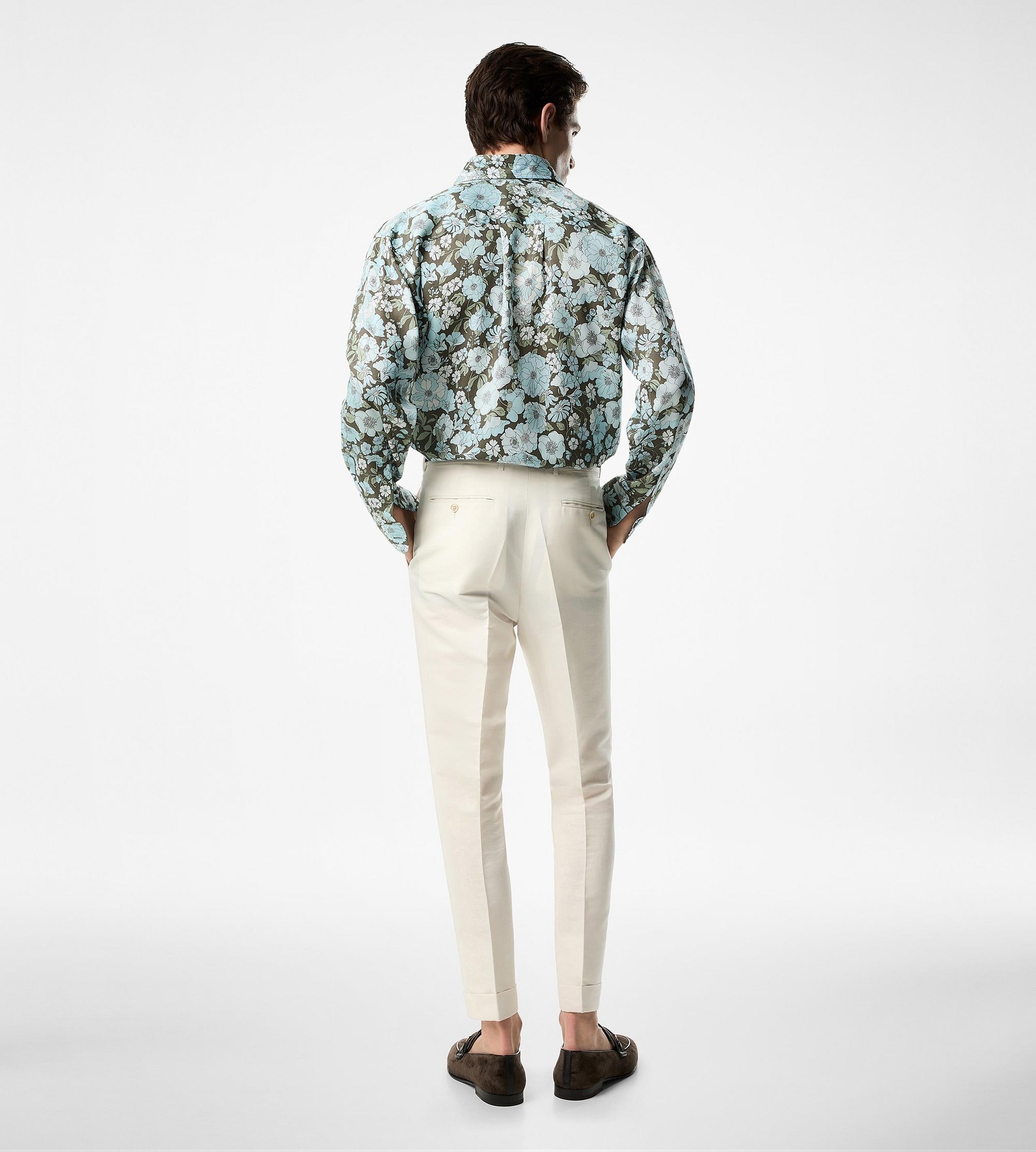 DELICATE FLORAL FLUID FIT SHIRT - 3