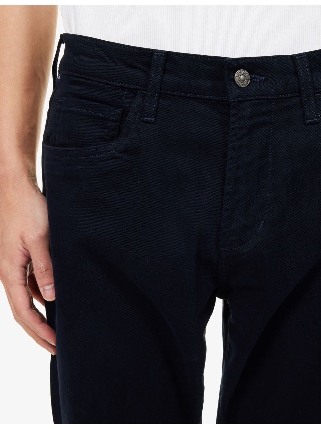 Elijah Straight-Leg Stretch-Denim And Cashmere Jeans - 5