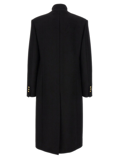 Balmain Single-Breasted Long Coat Coats, Trench Coats Black outlook