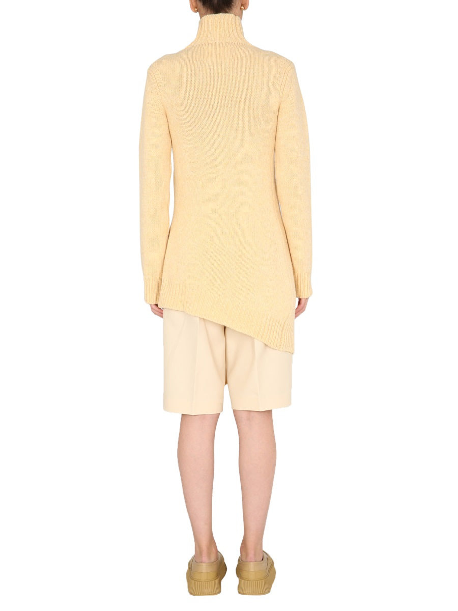 Jil Sander Women Long Asymmetric Sweater - 4