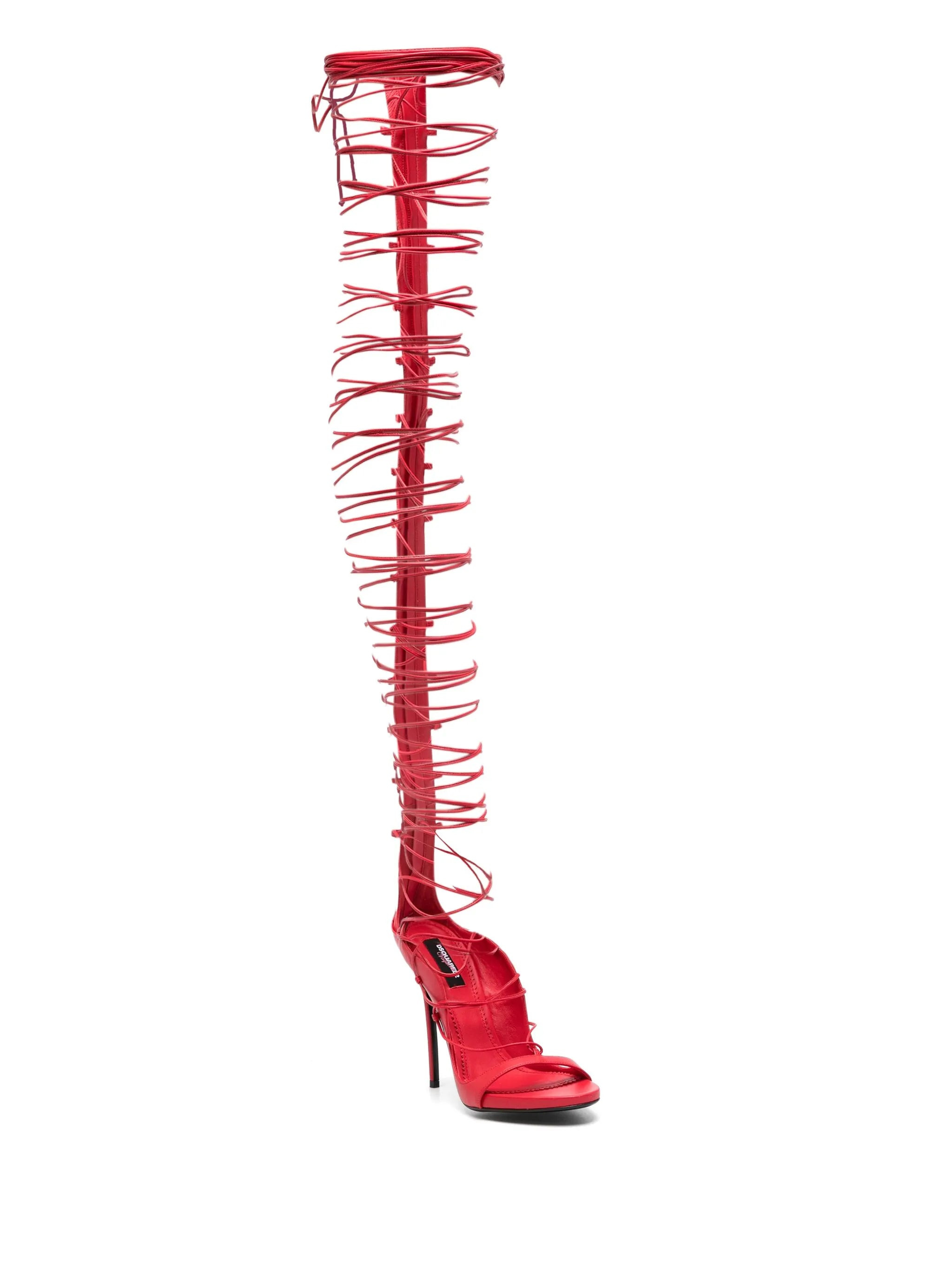 Dsquared2 Lace-up Stiletto Sandals - 3