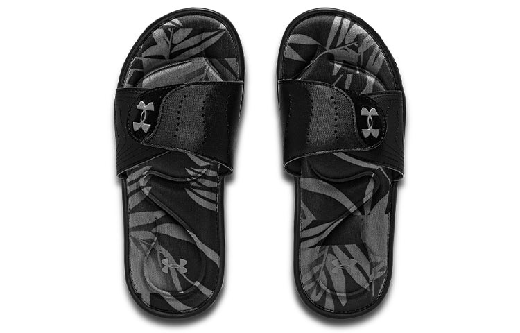 (WMNS) Under Armour Ignite VI Graphic FB Sandals Black 3023767-001 - 5