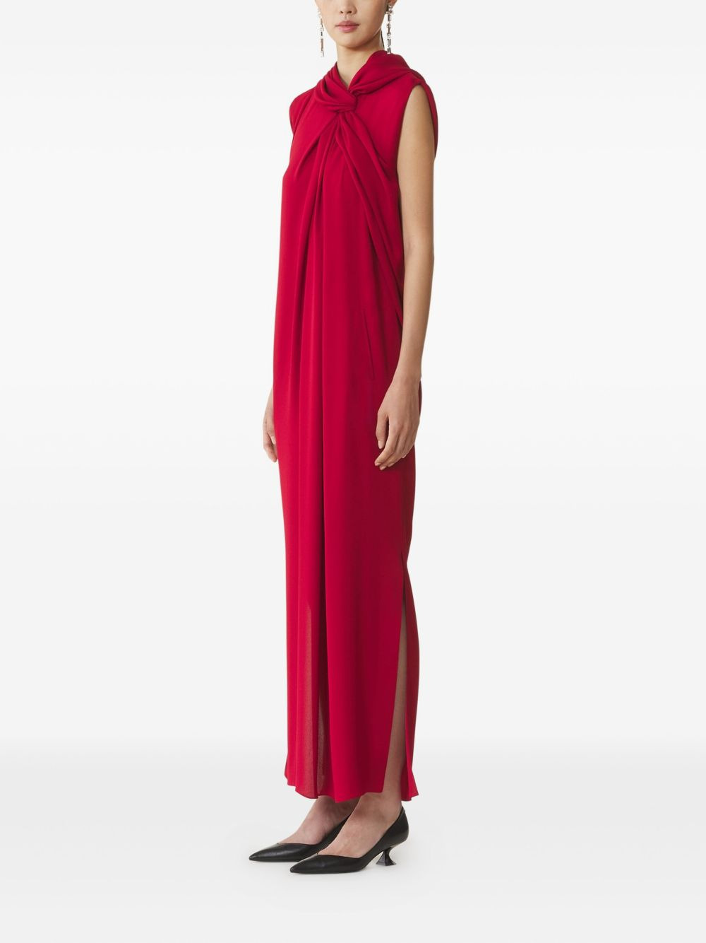 draped maxi dress - 3