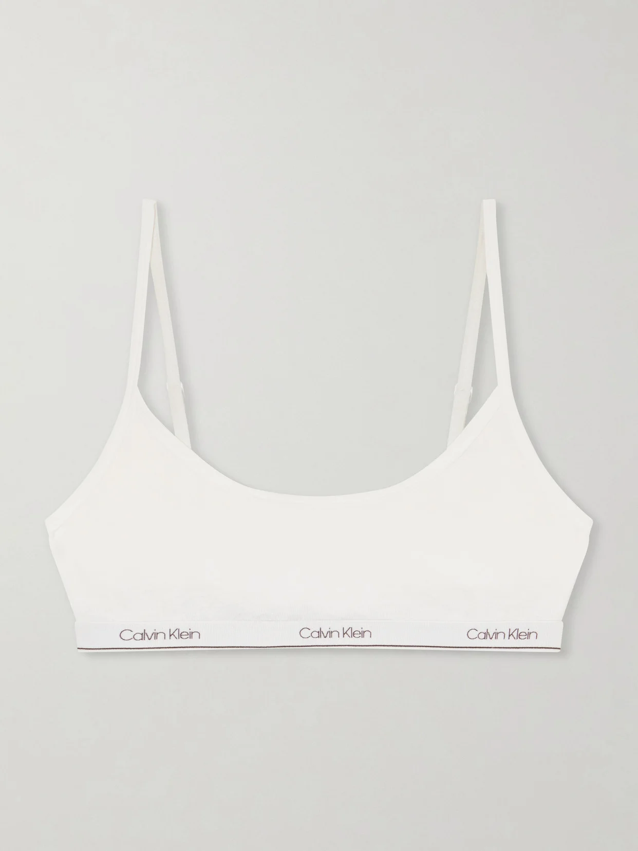 Sienna Cotton-blend Balconette Bra - 1