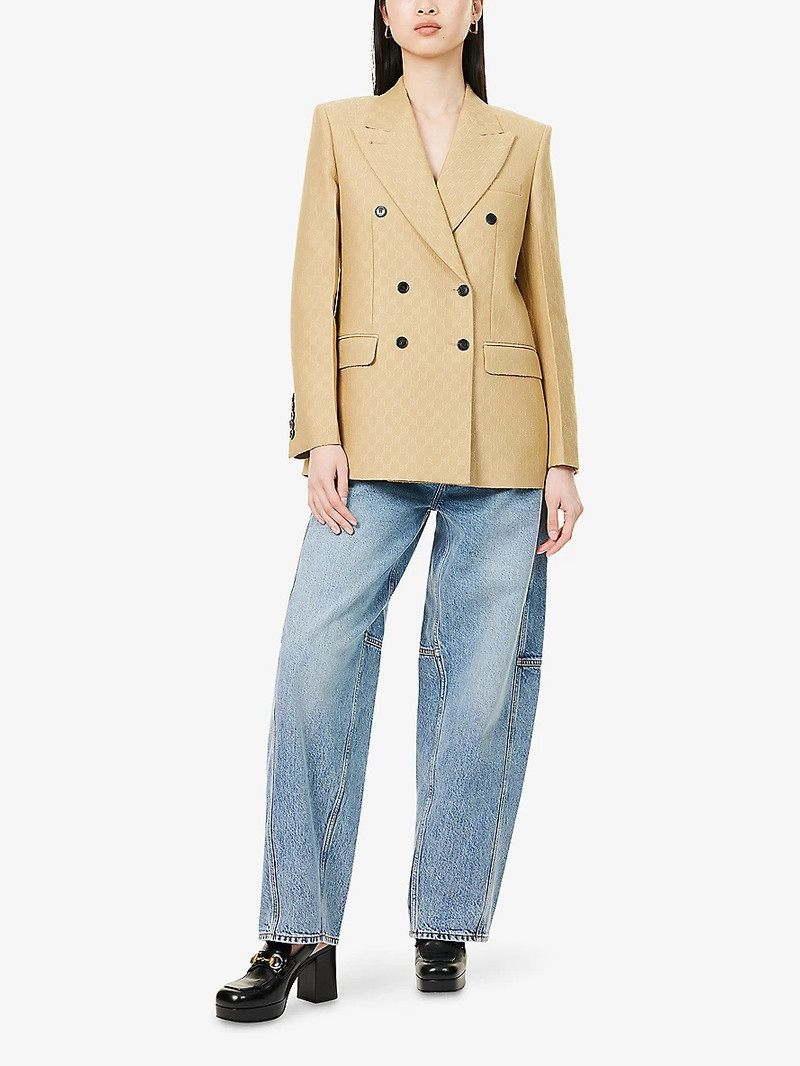 GUCCI Wide-Leg Mid-Wash Denim Jeans outlook