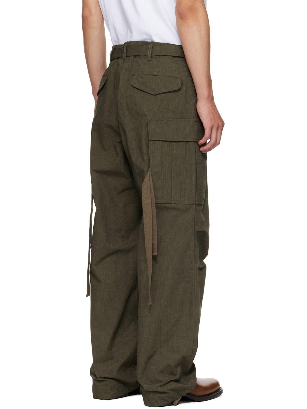 Khaki Ripstop Cargo Pants - 3