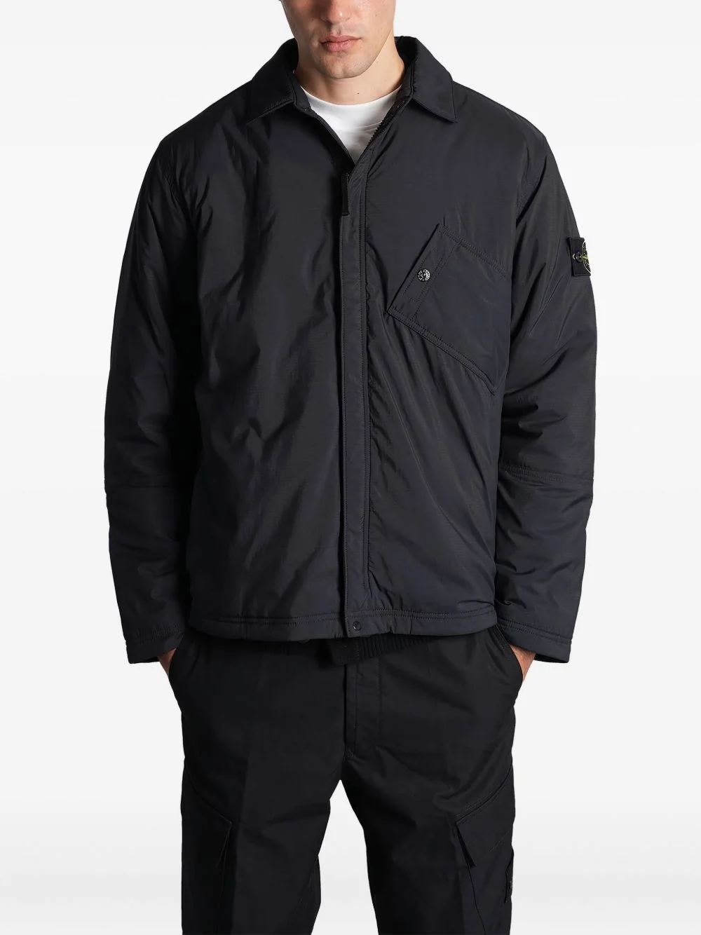 logo-patch jacket - 1