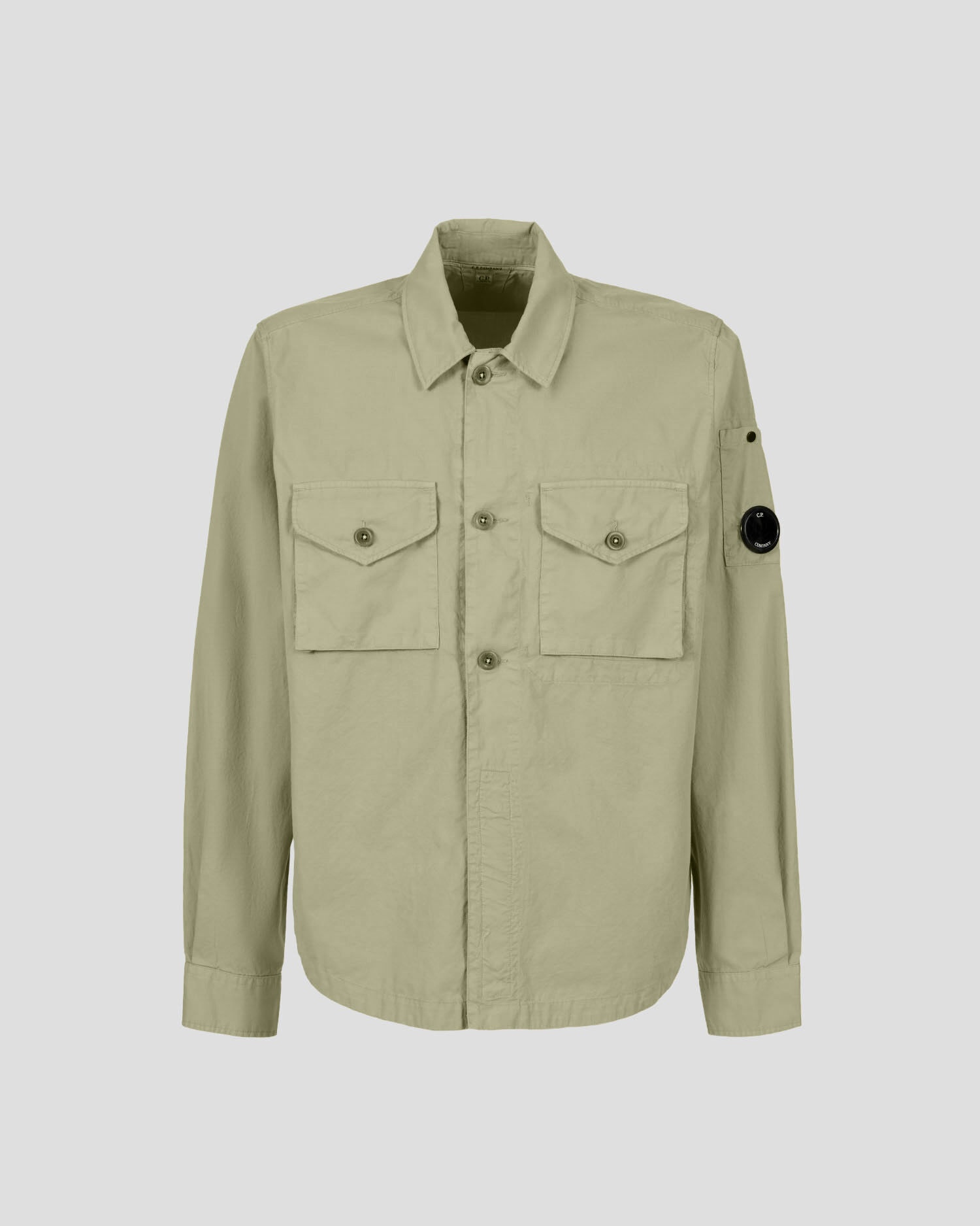 Gabardine Buttoned Pockets Shirt - 1