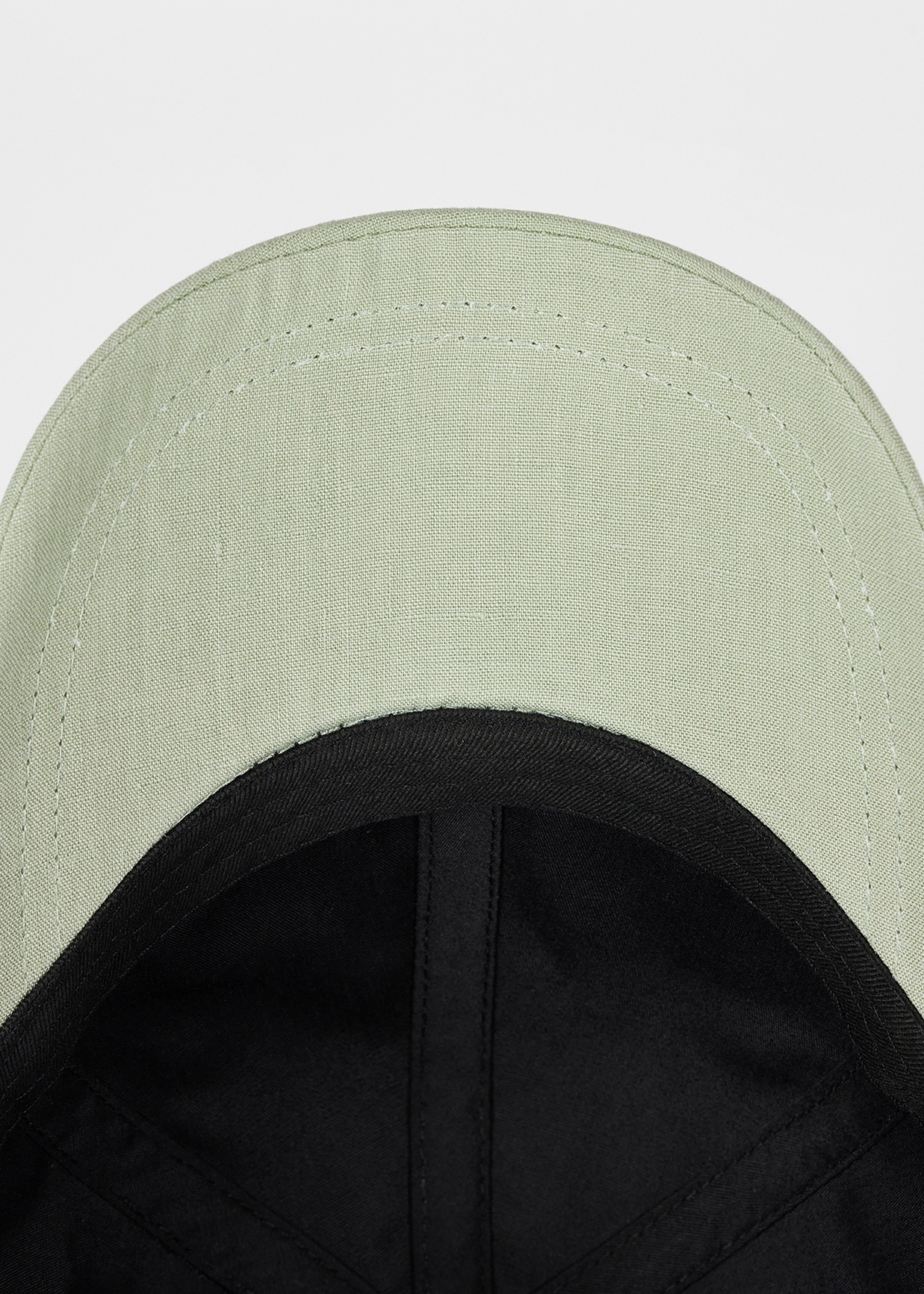 Sage Green Linen Cap - 4