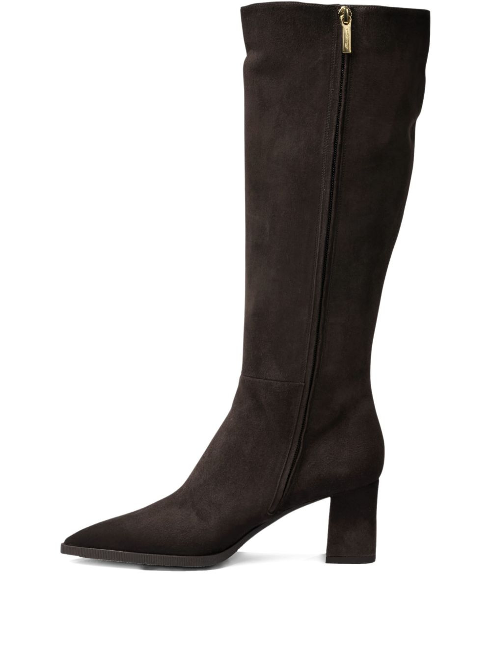 65mm block-heel suede boots - 1