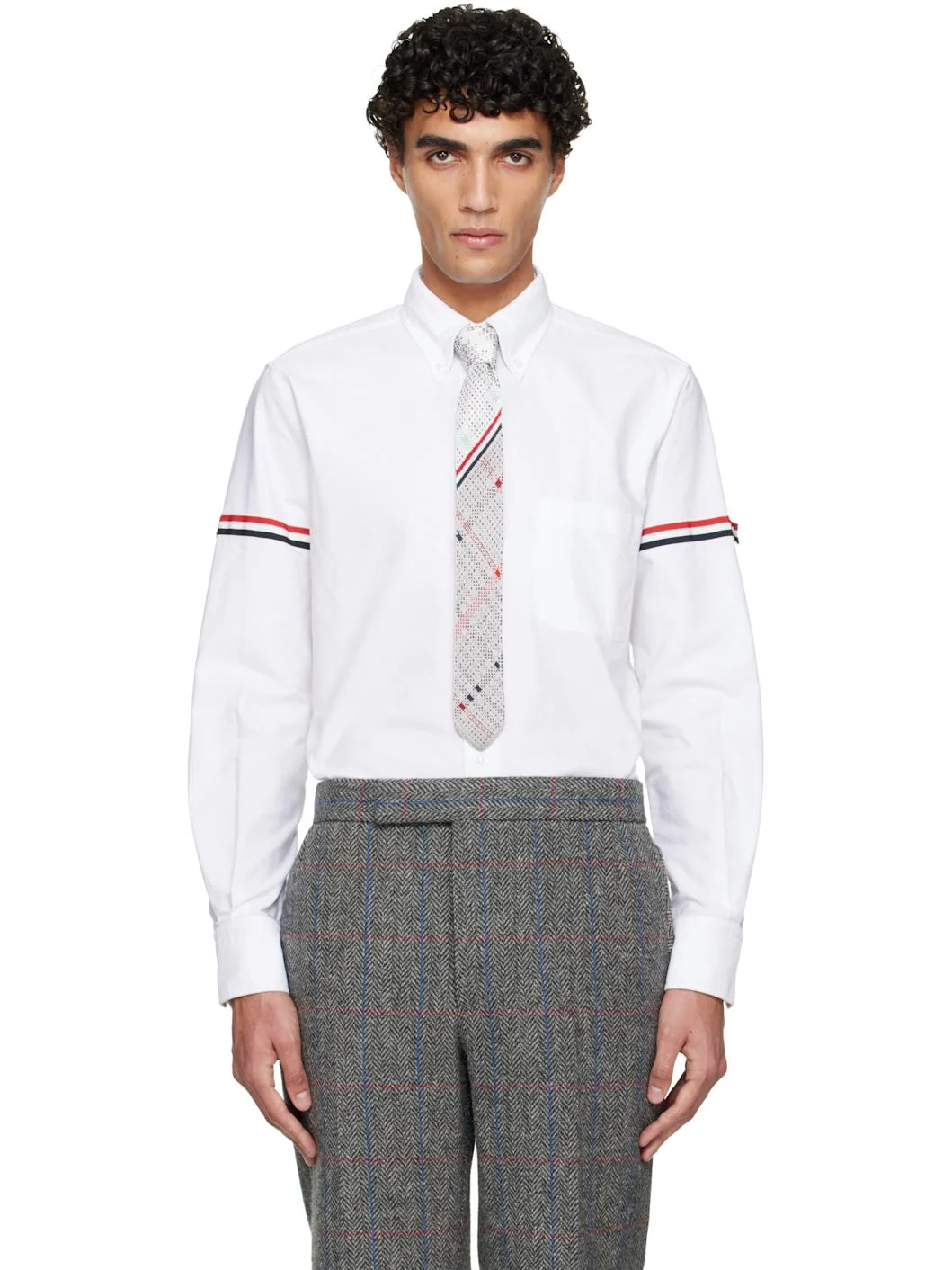 White Oxford Armbands Classic Shirt - 1