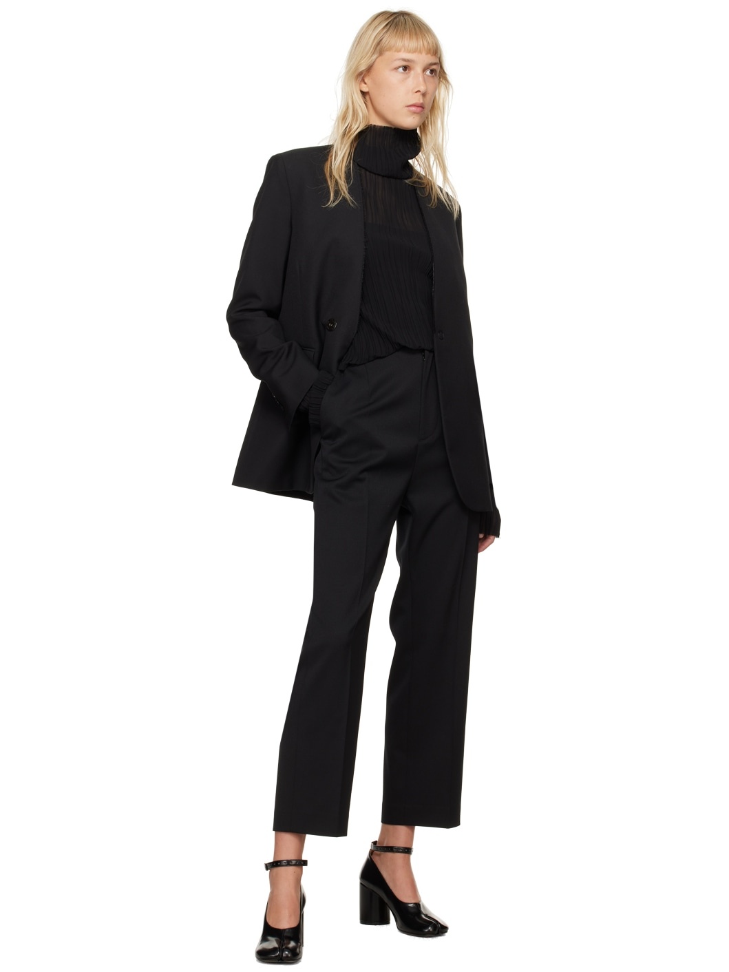 Black Three-Pocket Trousers - 4