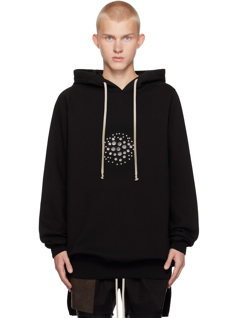 Black Porterville Orb Studs Hoodie 1