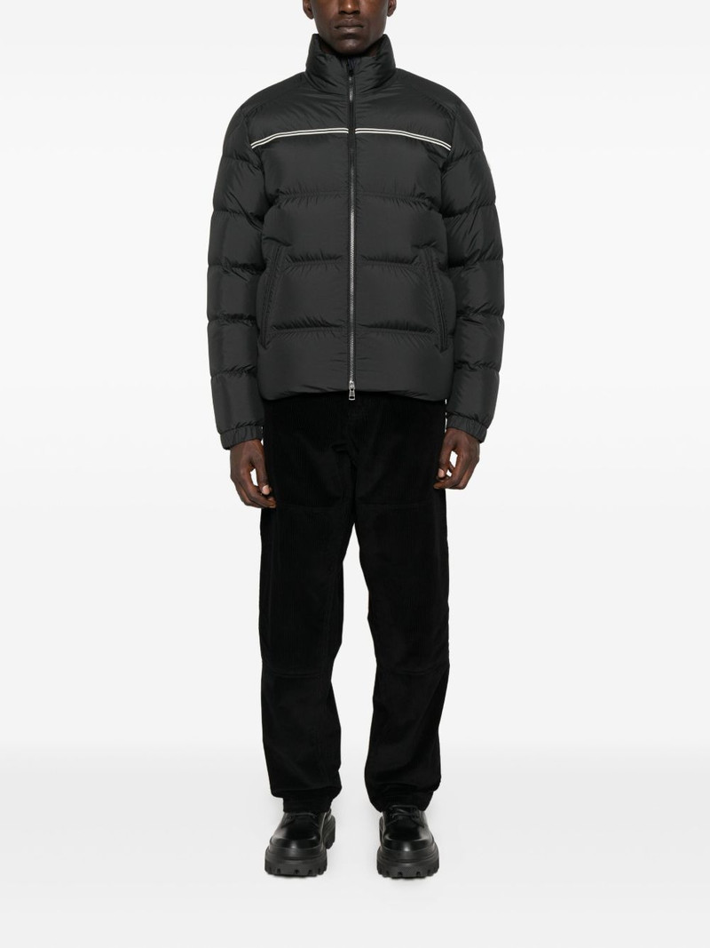 Alexander McQueen logo-patch padded jacket outlook