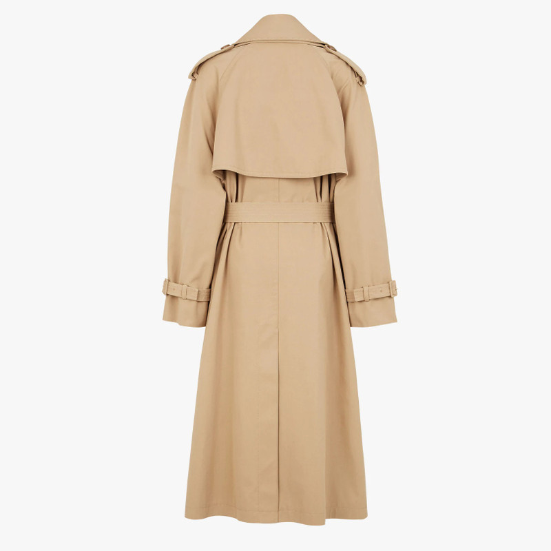 FENDI Beige cotton trench coat outlook