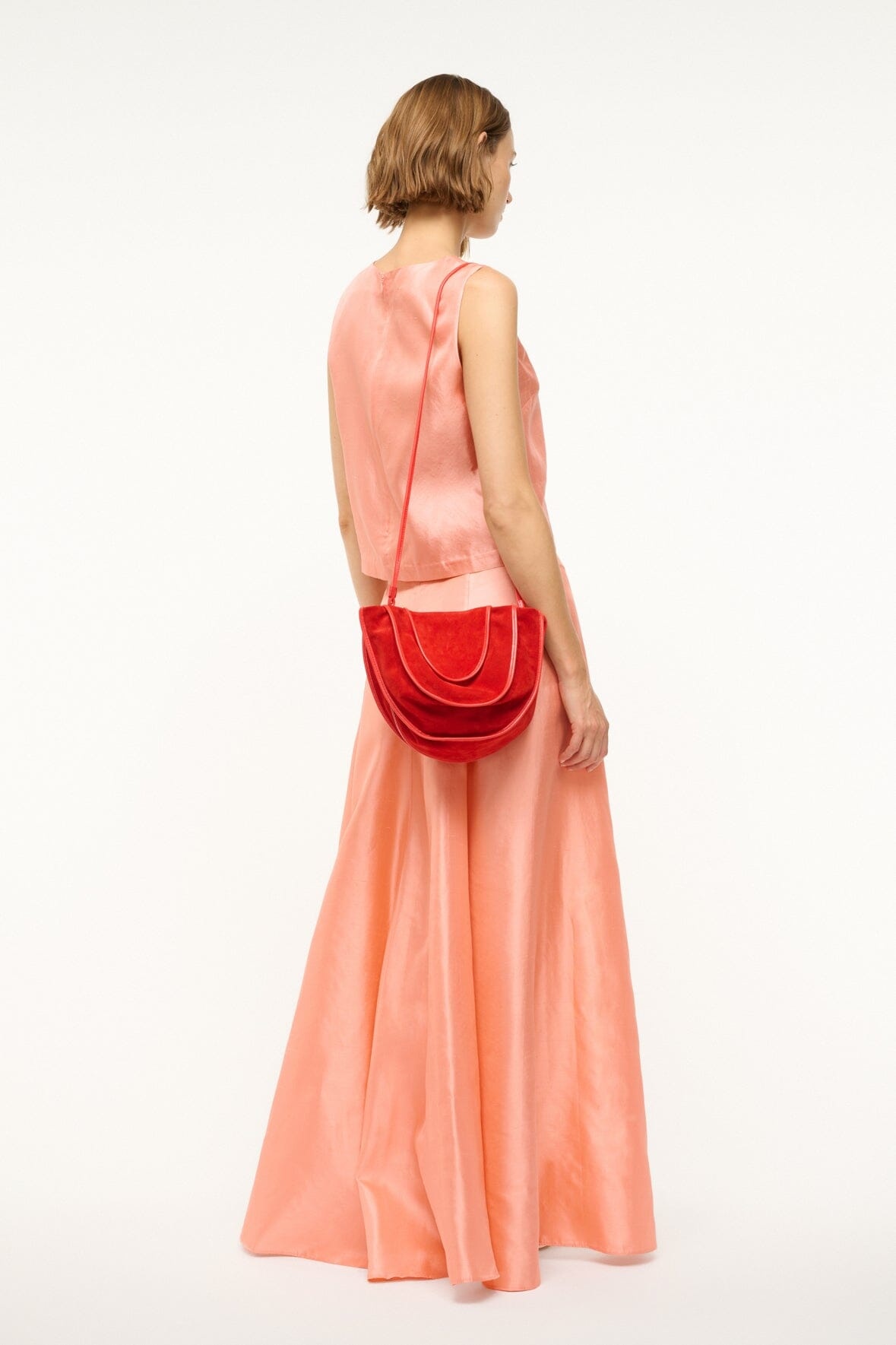 STAUD WELLS BAG RED ROSE - 8