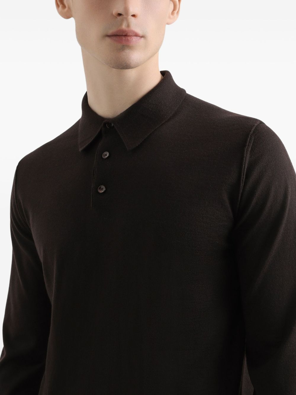 long-sleeve polo shirt - 4