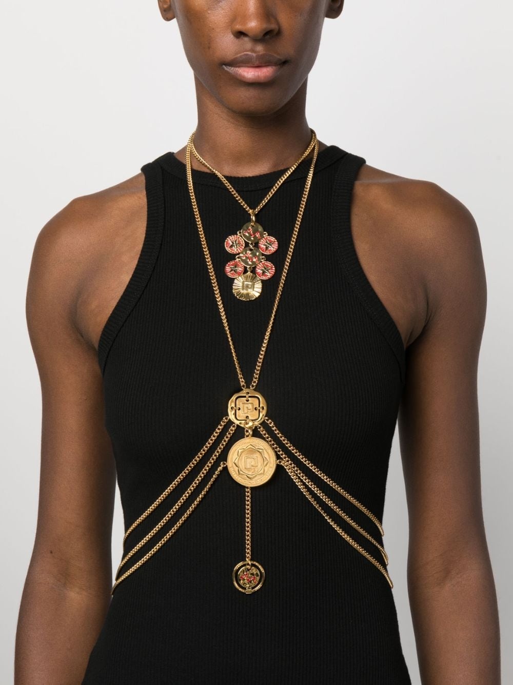 medal-charm body jewellery - 2