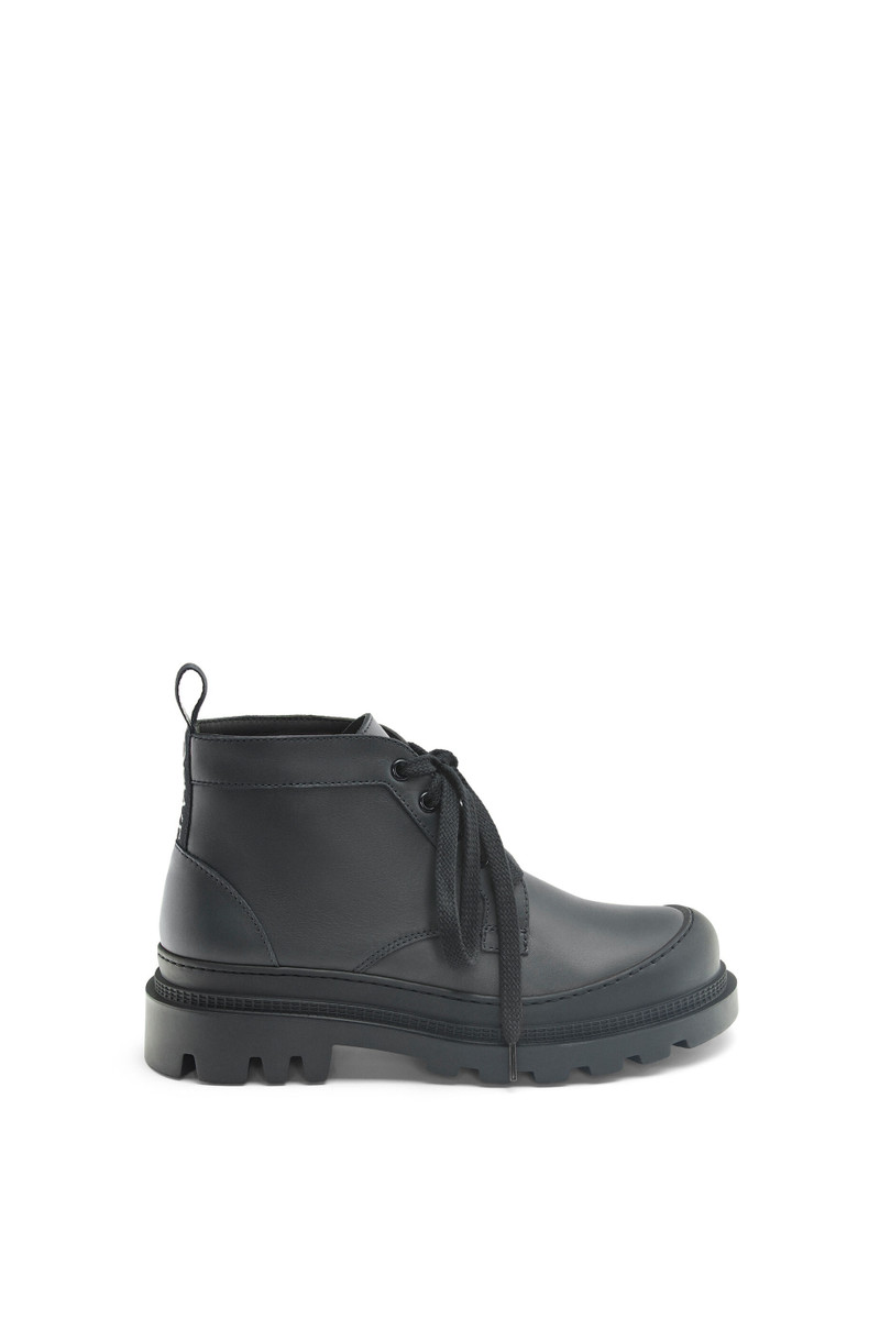 Mid combat boot in calfskin 1