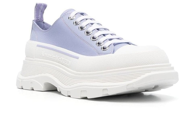 (WMNS) Alexander McQueen Tread Slick Sneakers 'Blue White' 702042WHZ625439 - 2