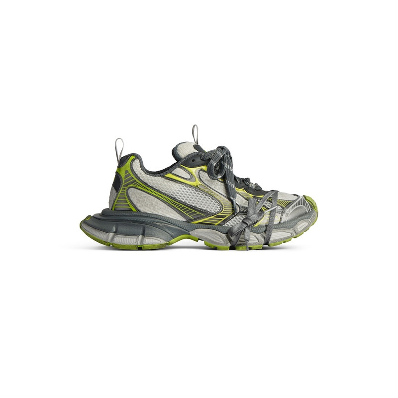 Men's 3xl Sneaker in White/grey/green/yellow - 1