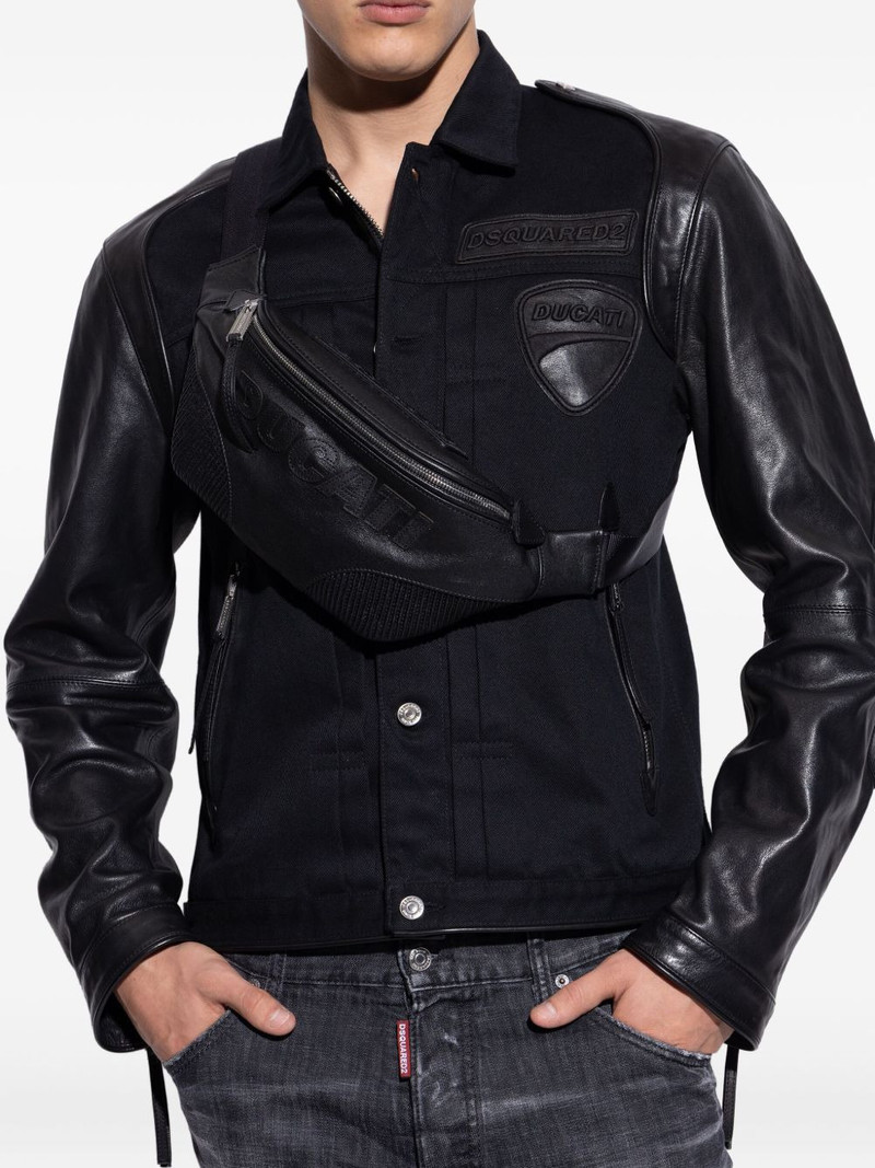 DSQUARED2 x Ducati embossed zip belt bag outlook