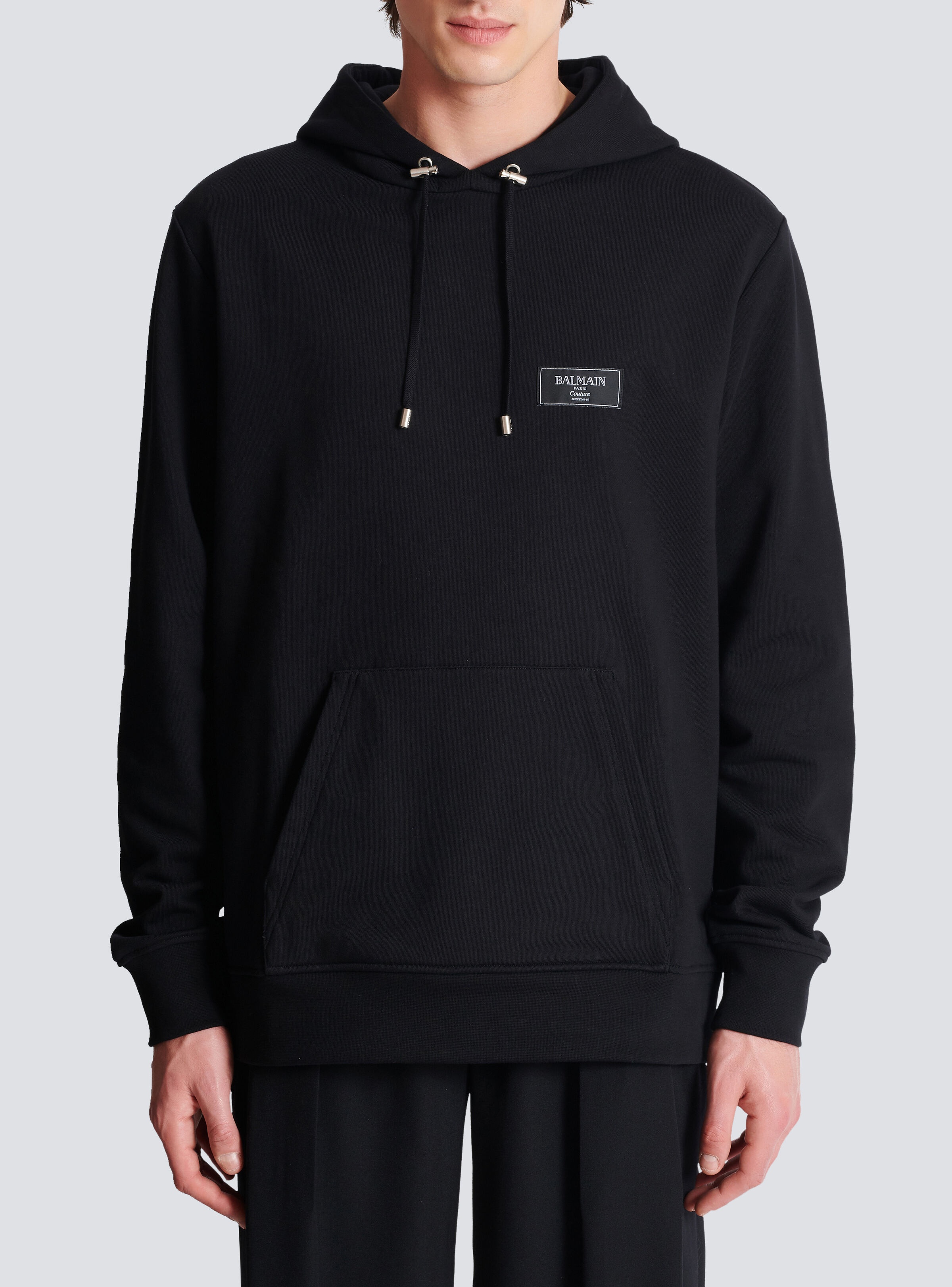 Hoodie with Balmain Couture label - 5