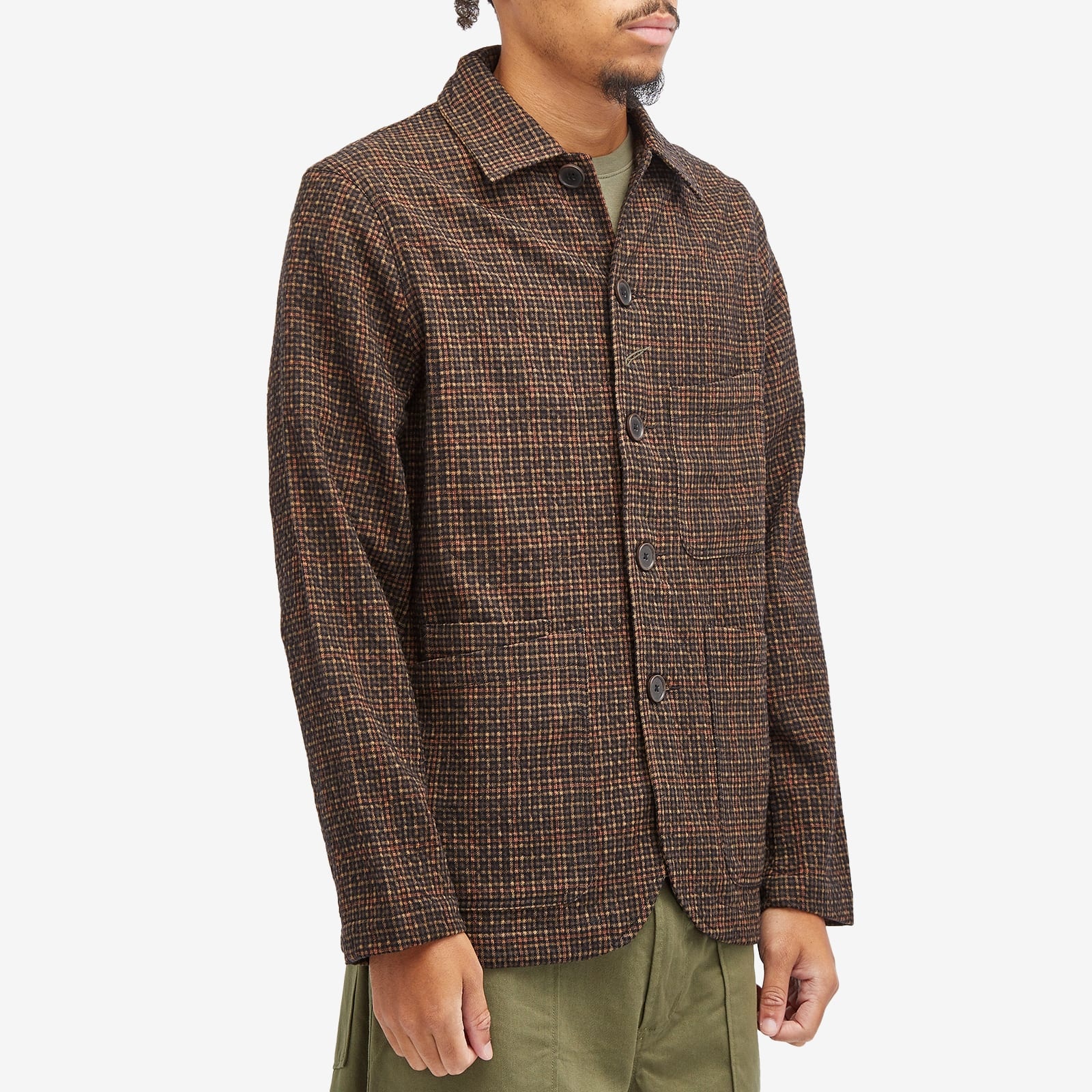 Universal Works Alburquerque Check Bakers Jacket - 2