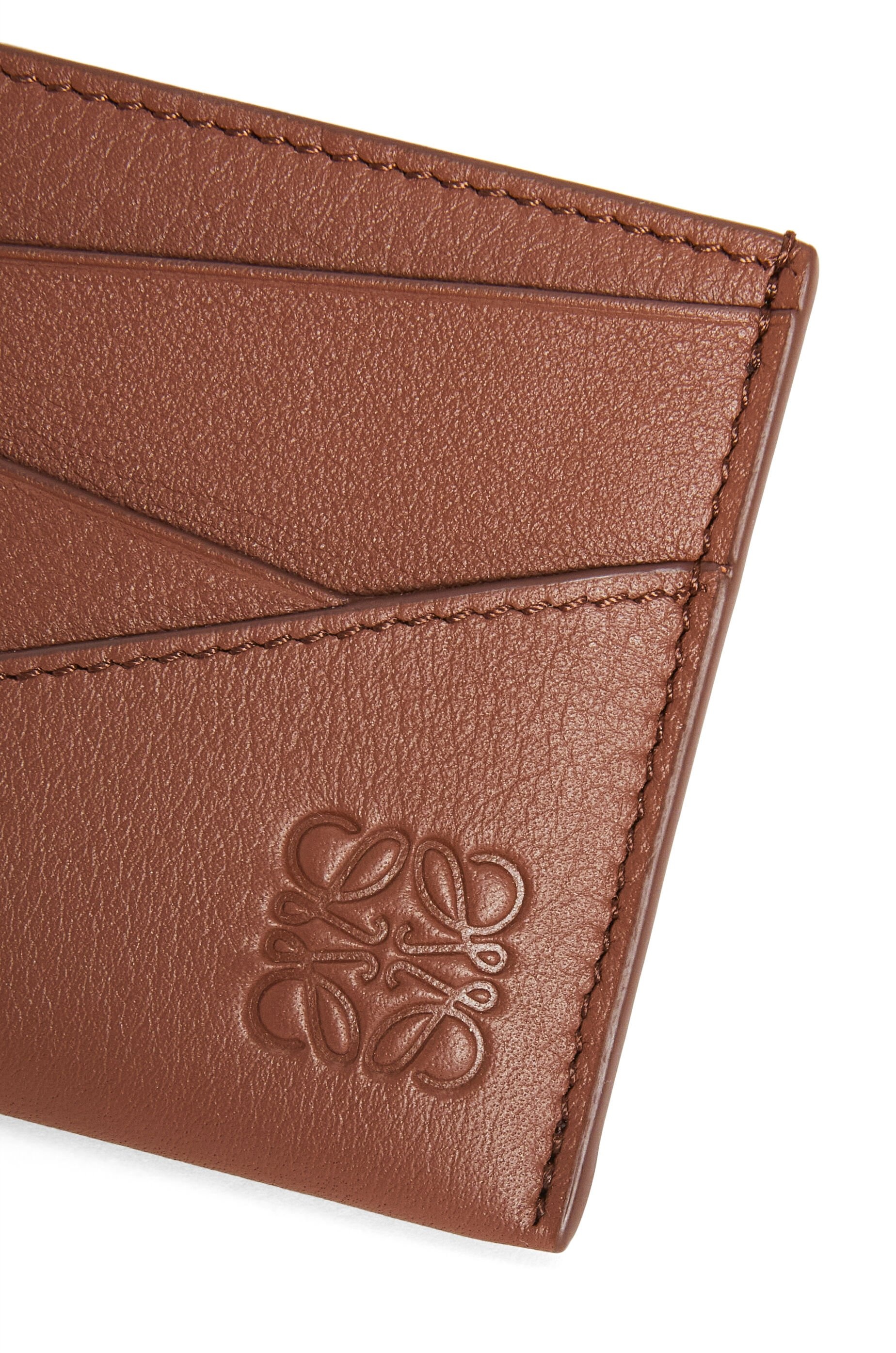 Puzzle plain cardholder in classic calfskin - 4
