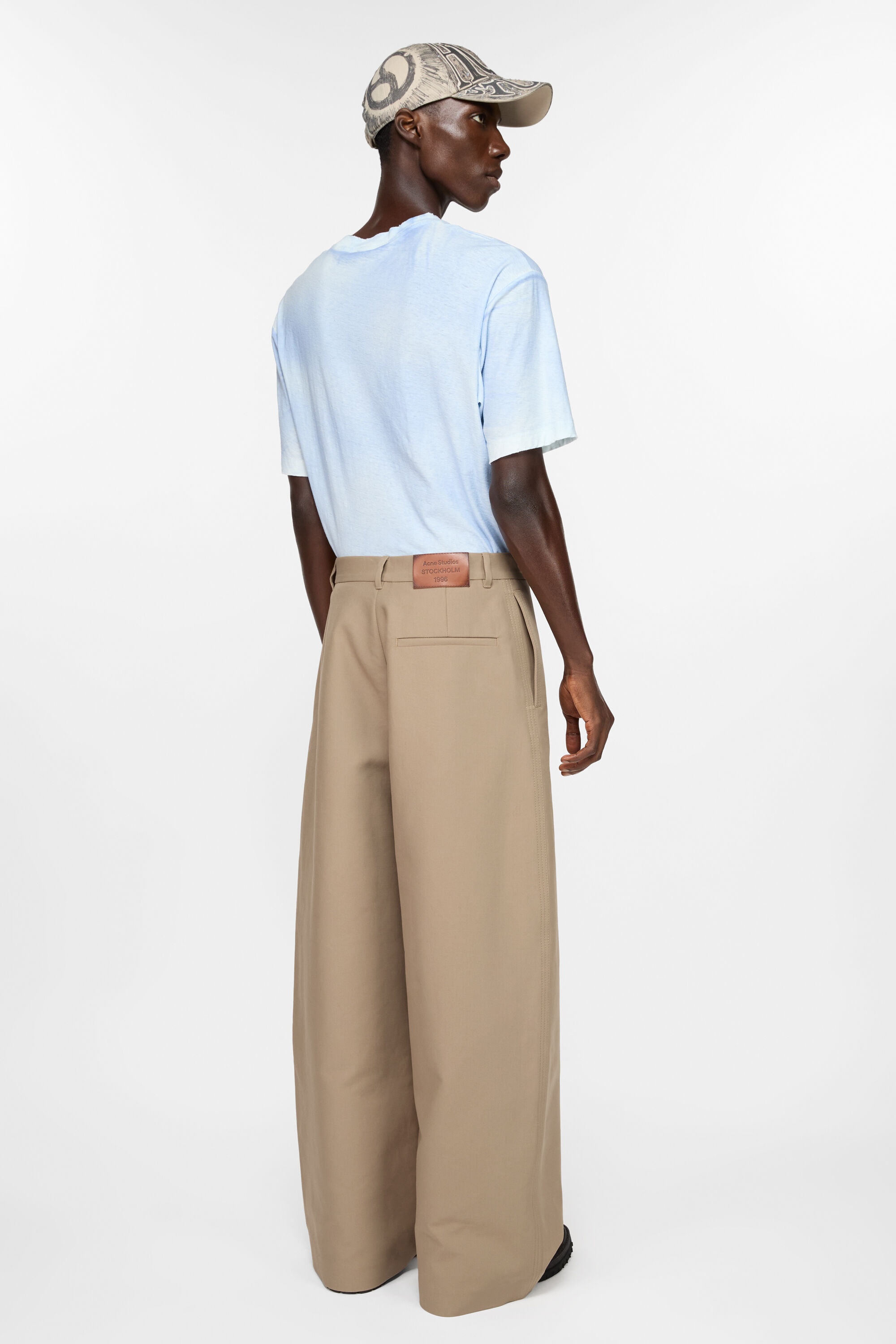 Twill trousers - Khaki beige - 3