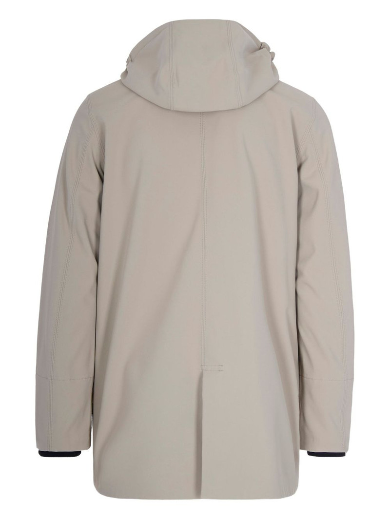 K-WAY logo-detail hooded jacket outlook