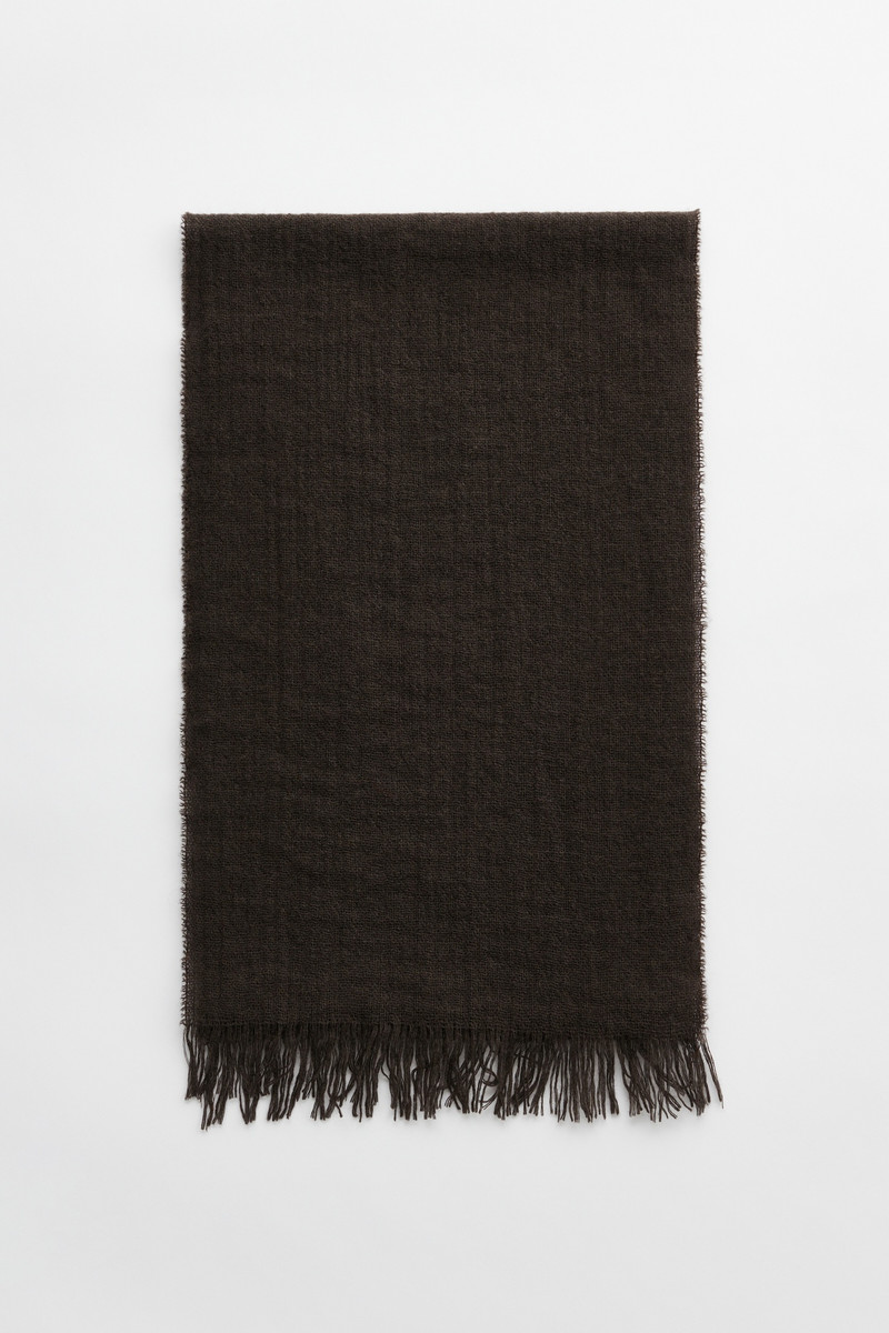 Cottage Scarf Oak Grey Wool 1