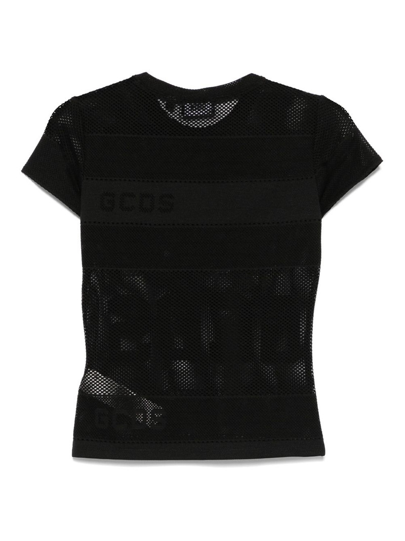 GCDS logo net T-shirt outlook