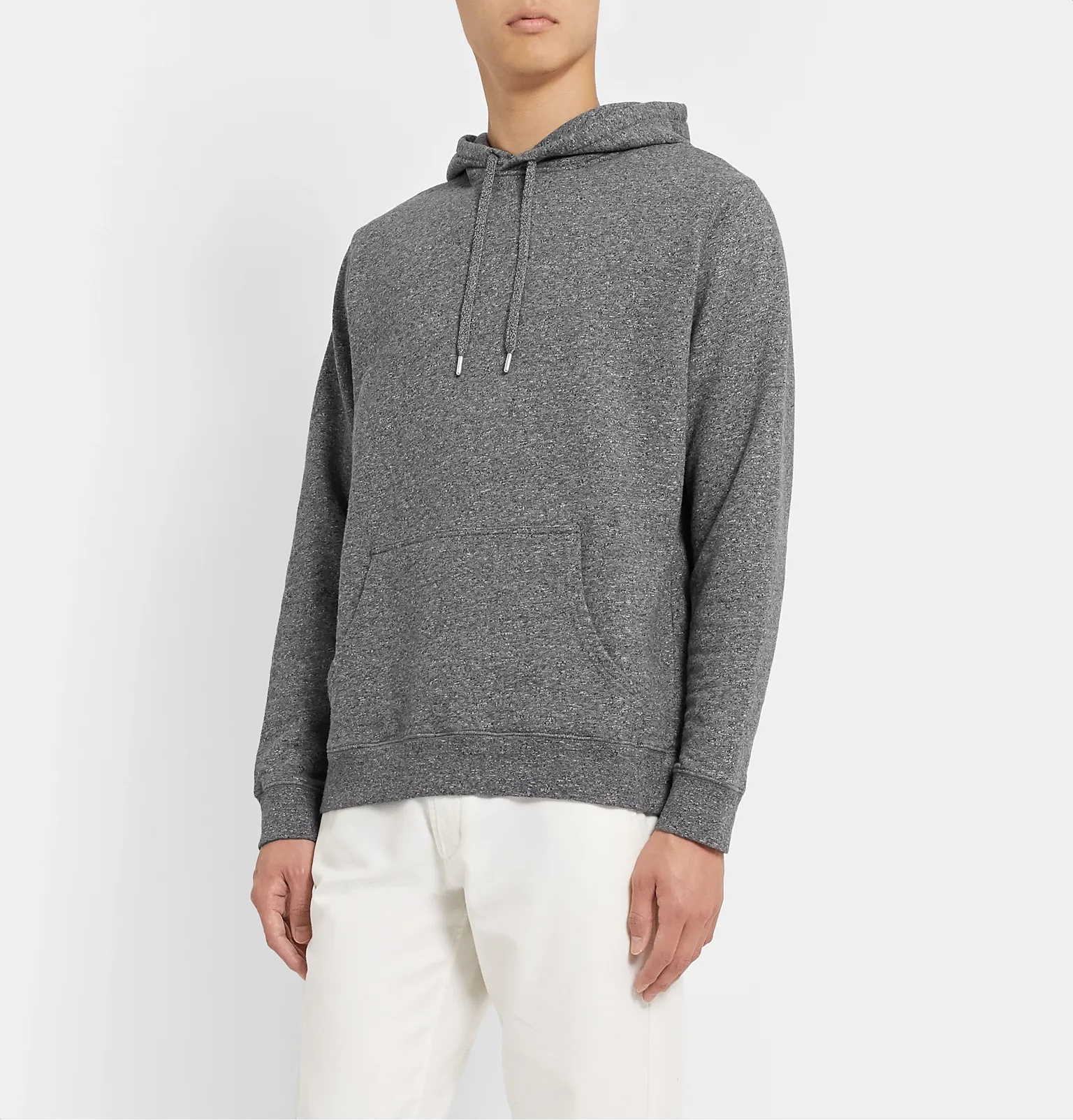 Mélange Loopback Cotton-Jersey Hoodie - 4