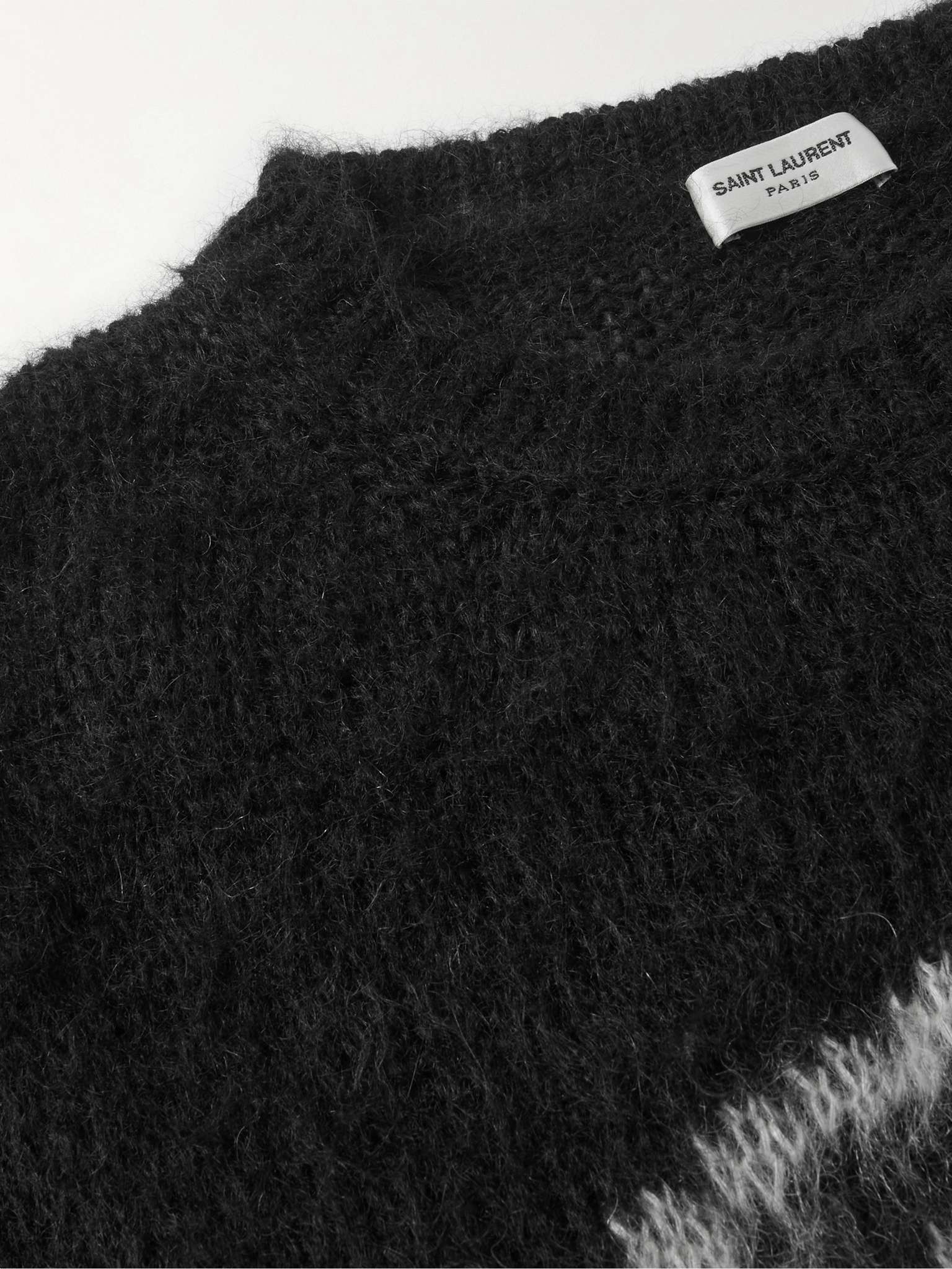 Logo-Intarsia Mohair-Blend Sweater - 5