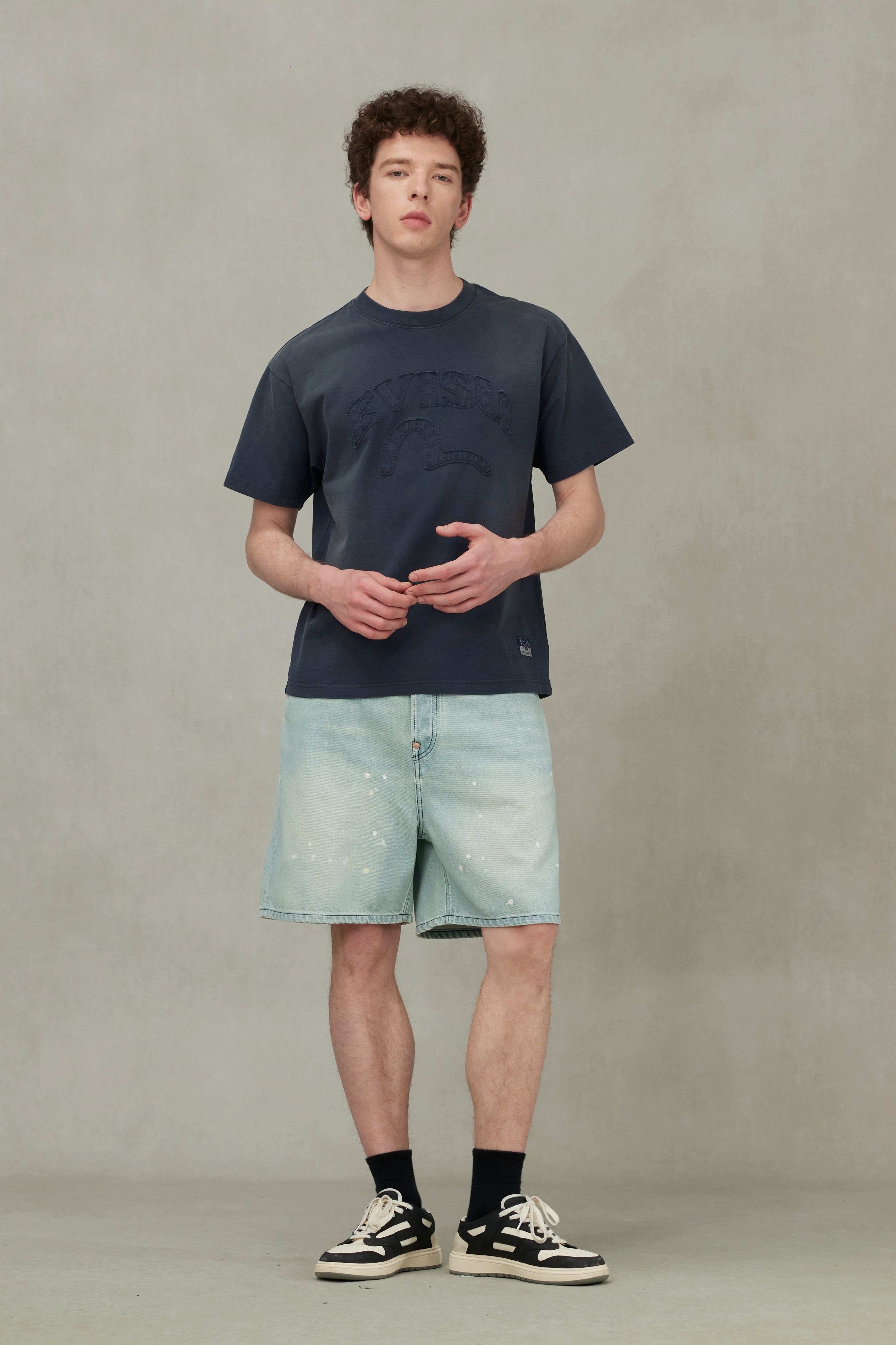 Seagull and Logo Appliqué Embroidery Relax Fit T-Shirt - 3