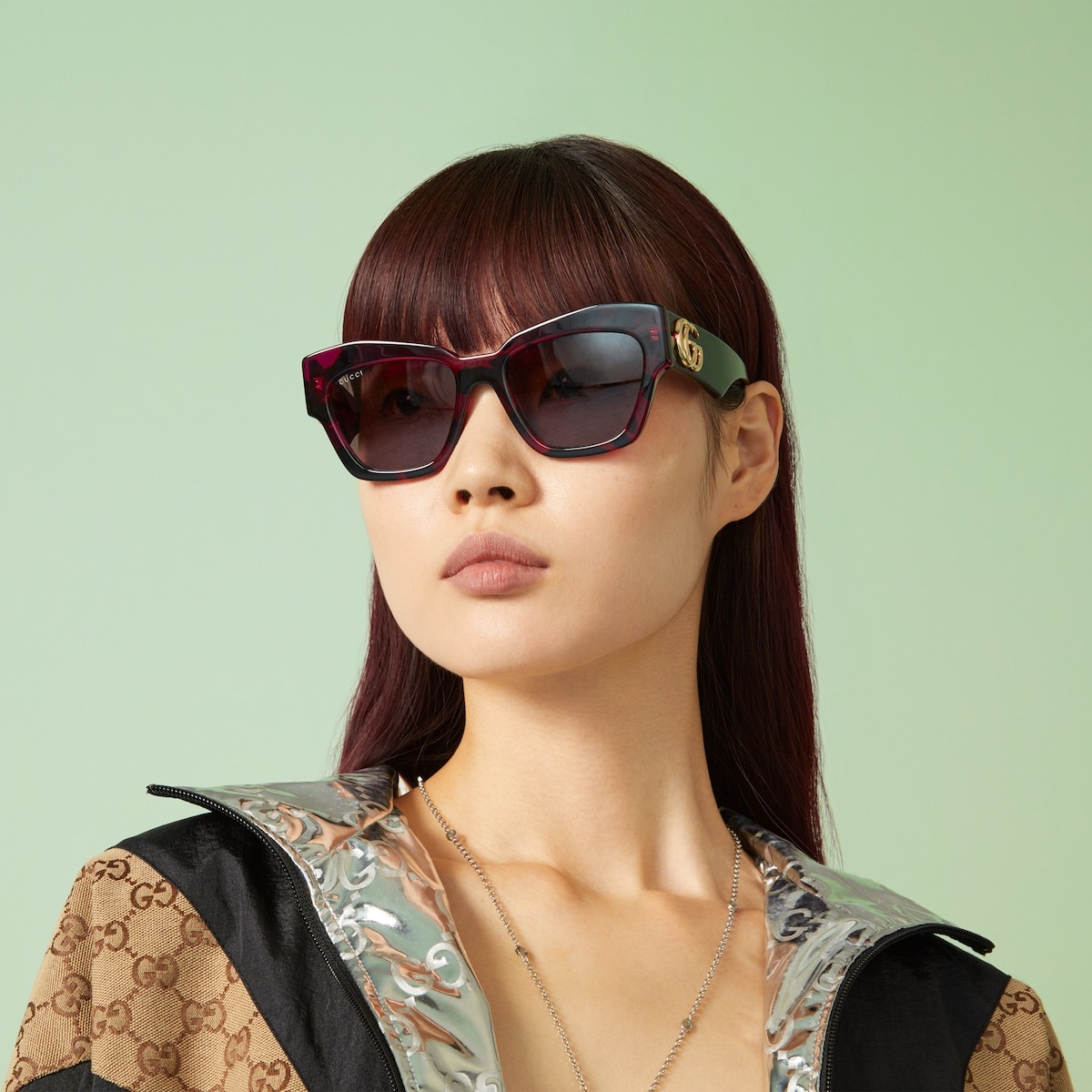 Cat-eye frame sunglasses - 3