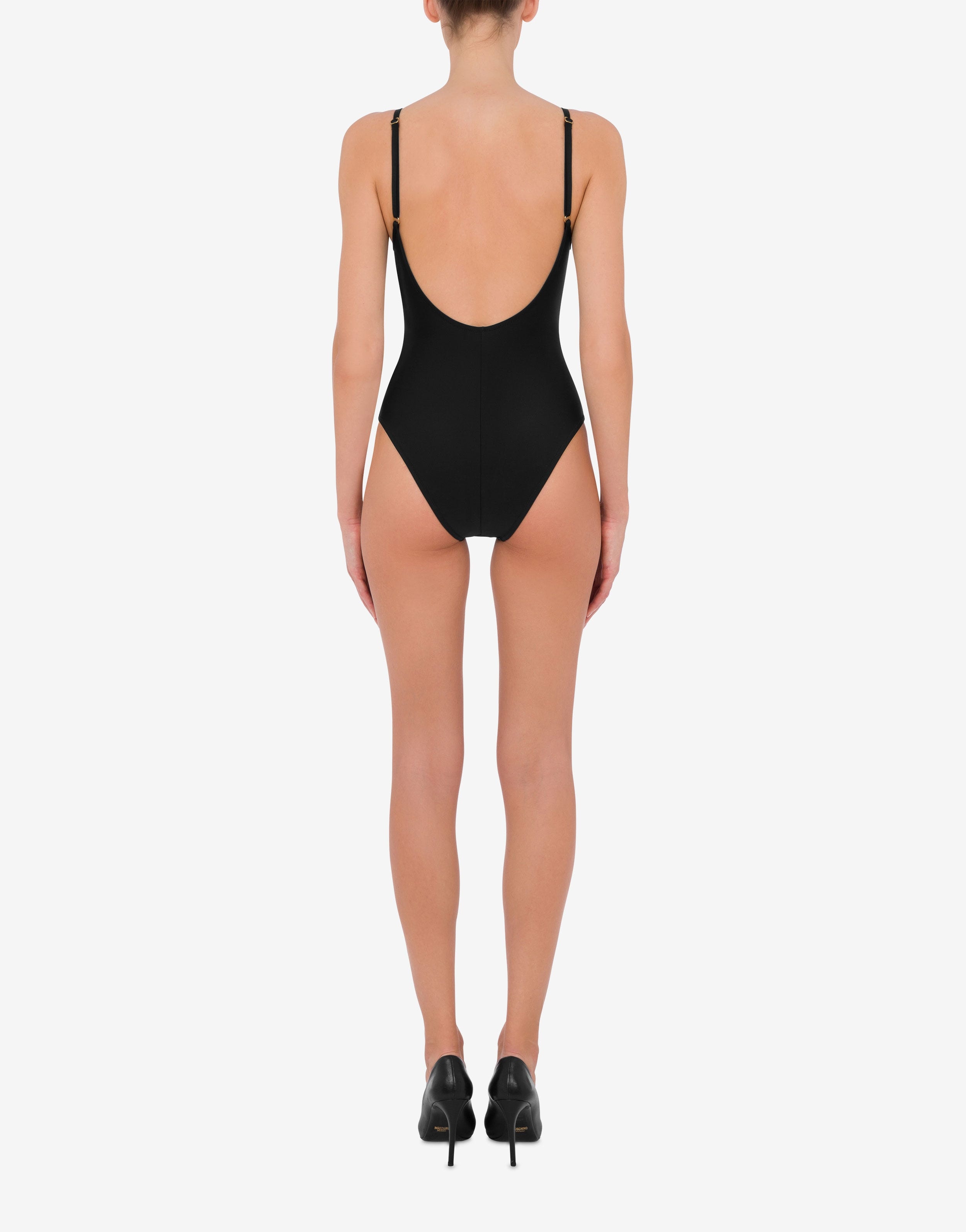 LEOPARD LOGO ONE-PIECE SWIMSUIT - 3
