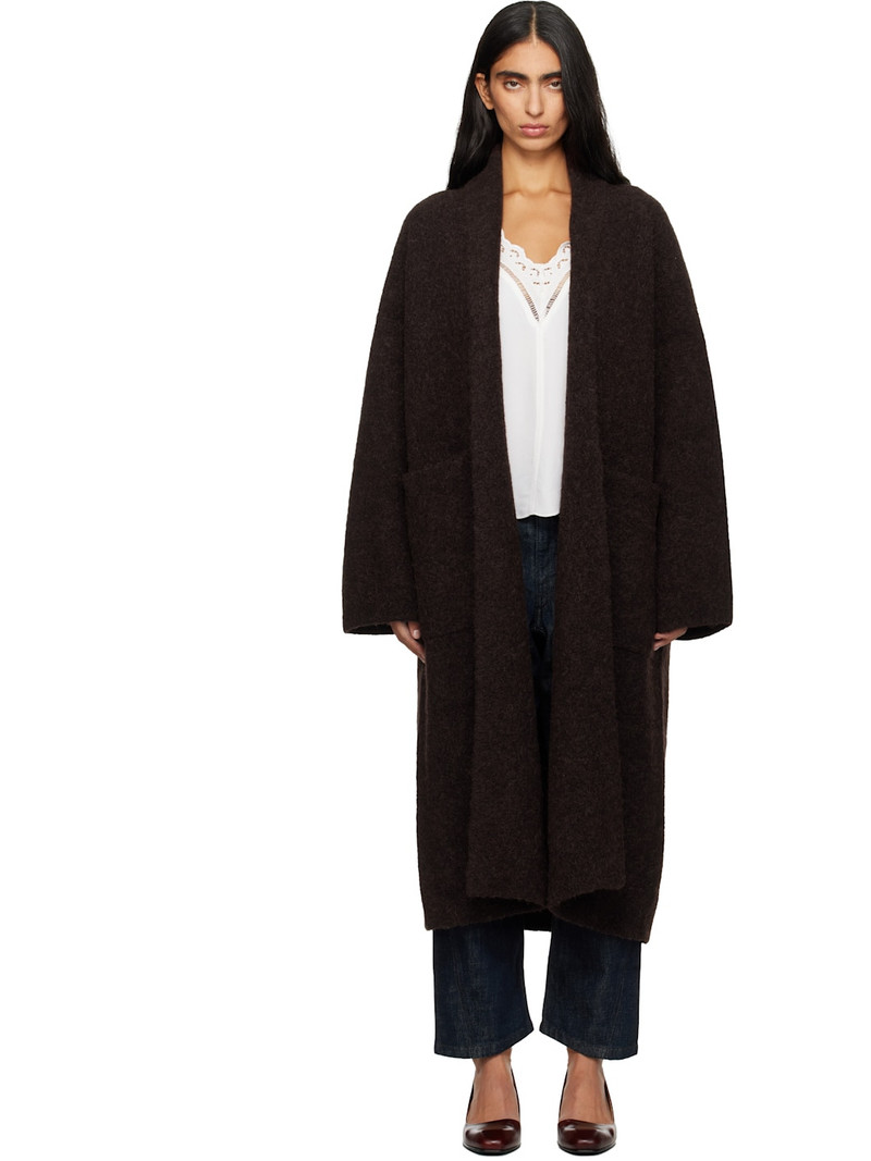 Brown Double Face Long Coat 1