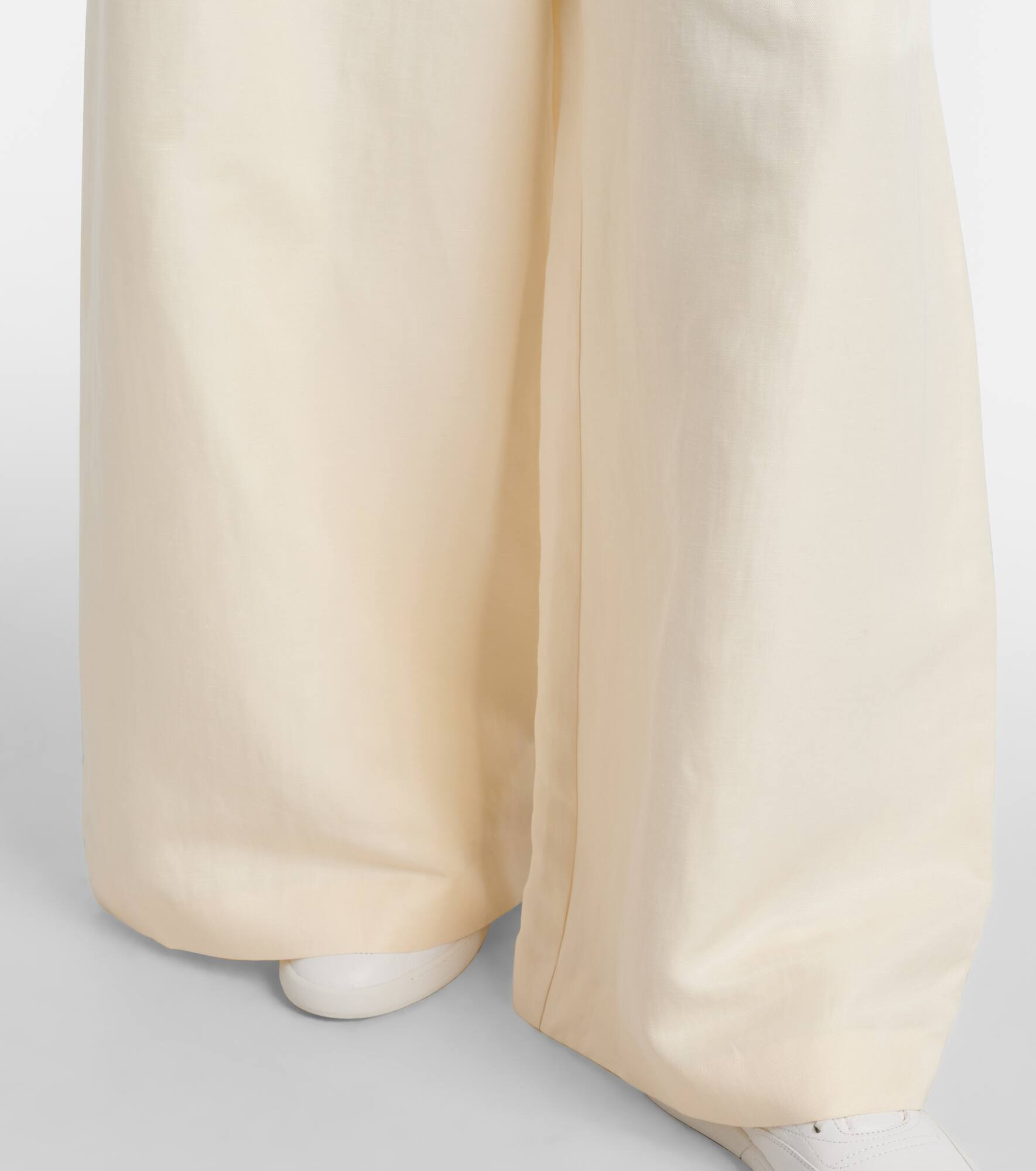 Gelos linen and silk wide-leg pants - 5