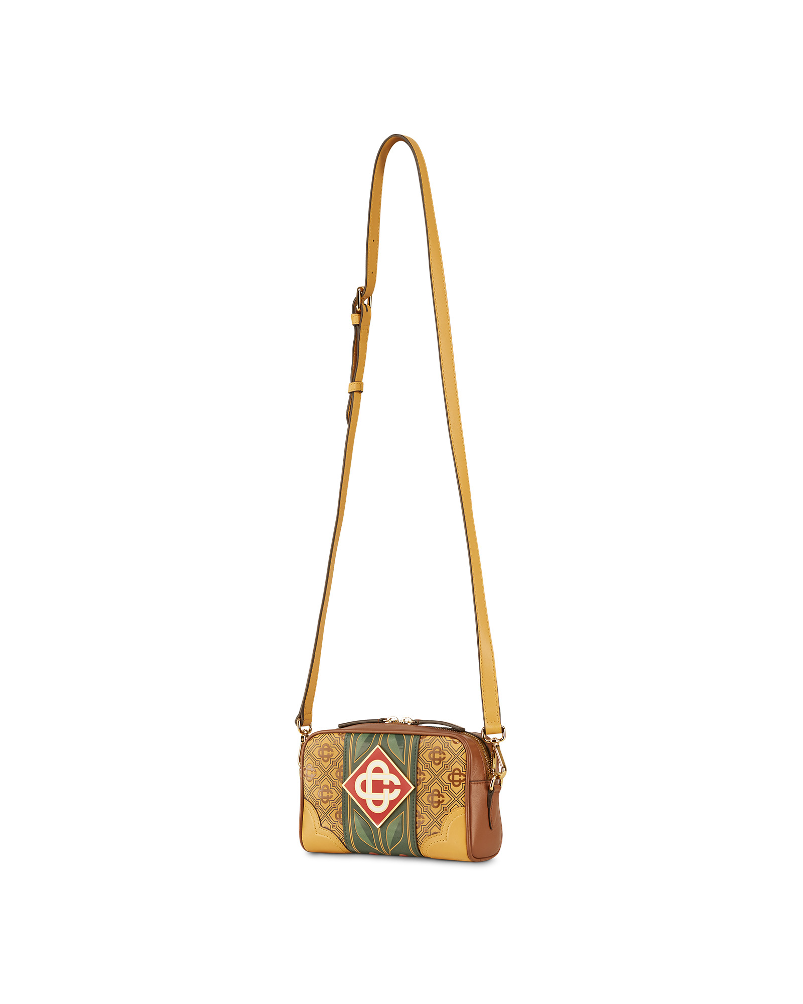 Diamond Monogram Leather Cross Body Bag - 3