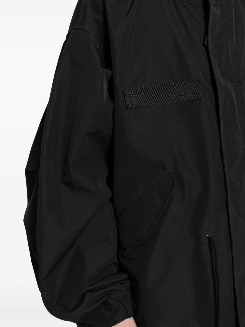 DROP-SHOULDER HOODED PARKA COAT - 4