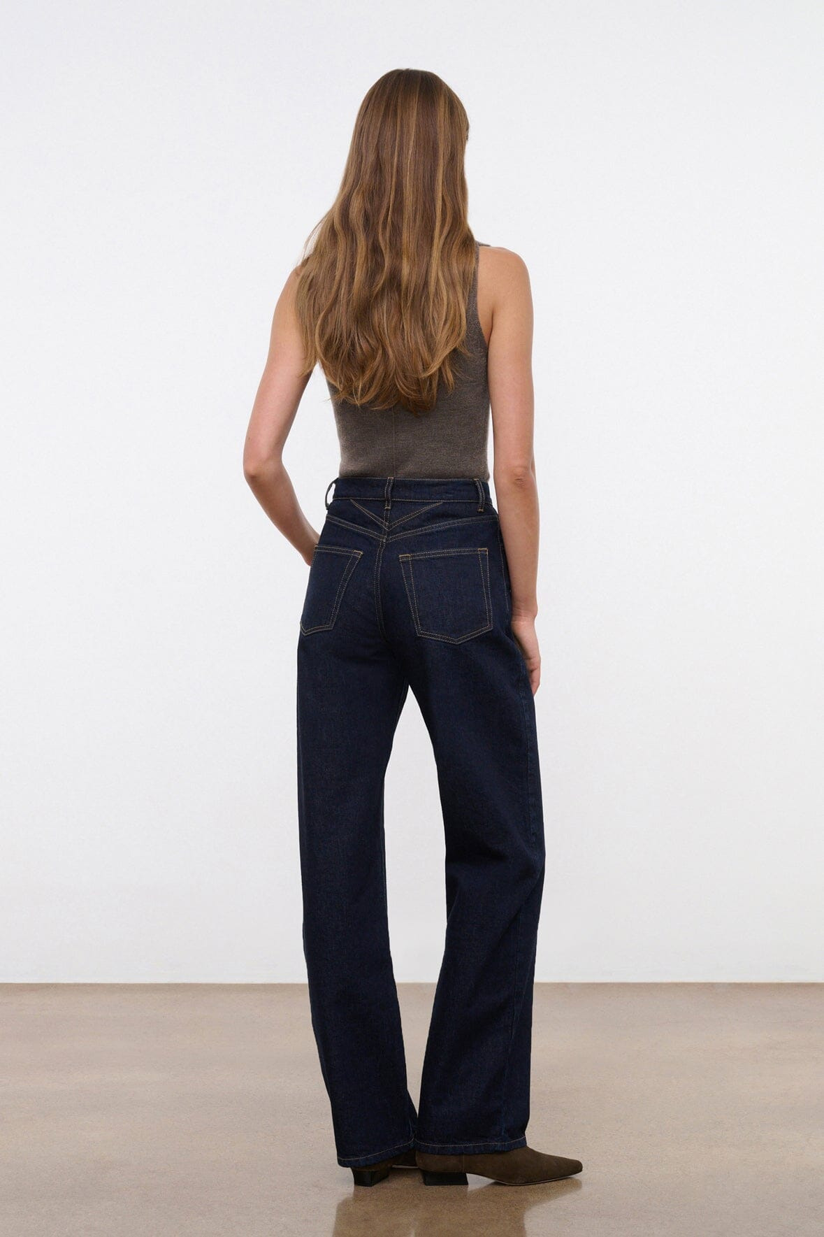 STAUD LEO HIGH RISE JEAN INDIGO - 4