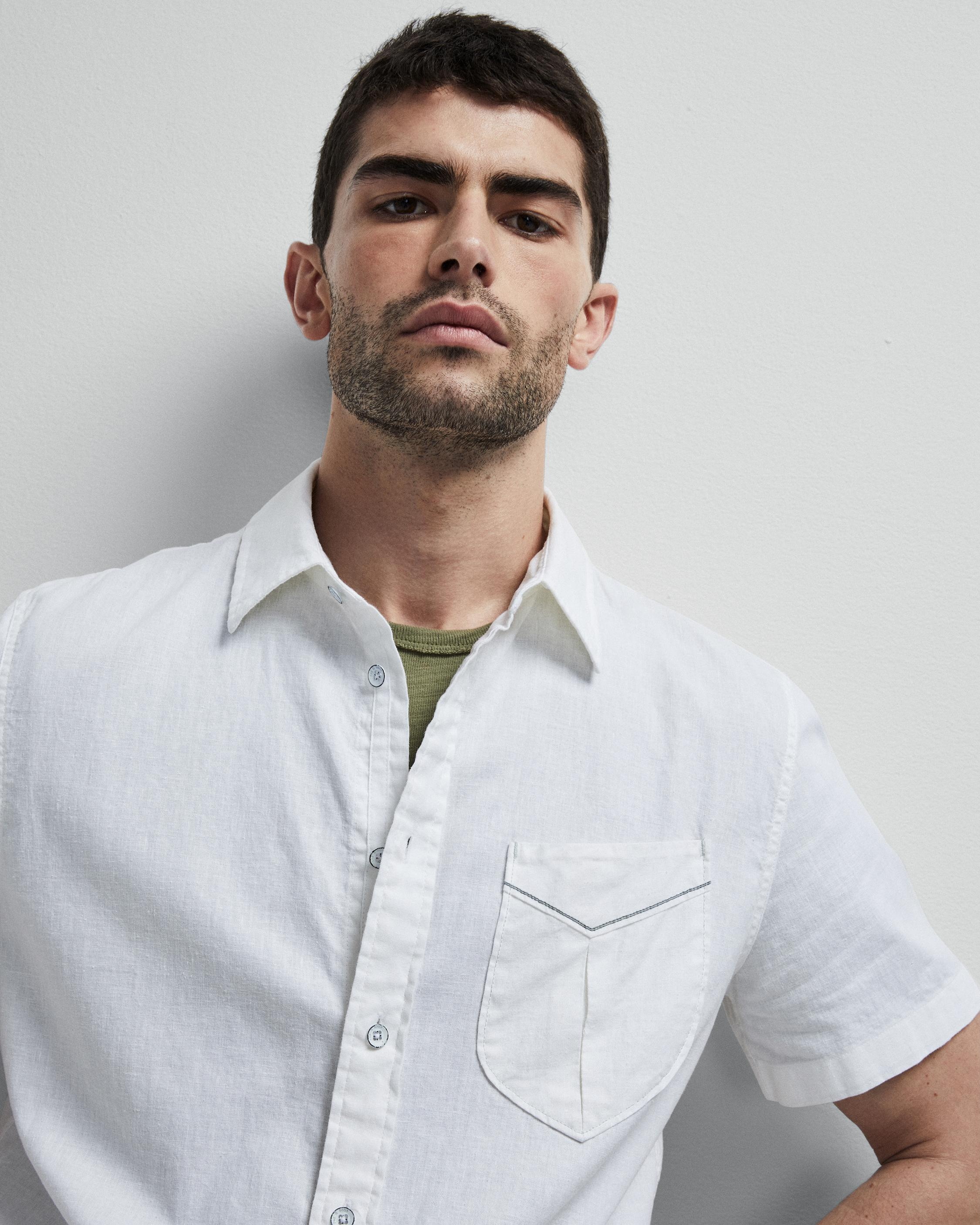 Arrow Hemp Cotton Shirt
Relaxed Fit Button Down Shirt - 2