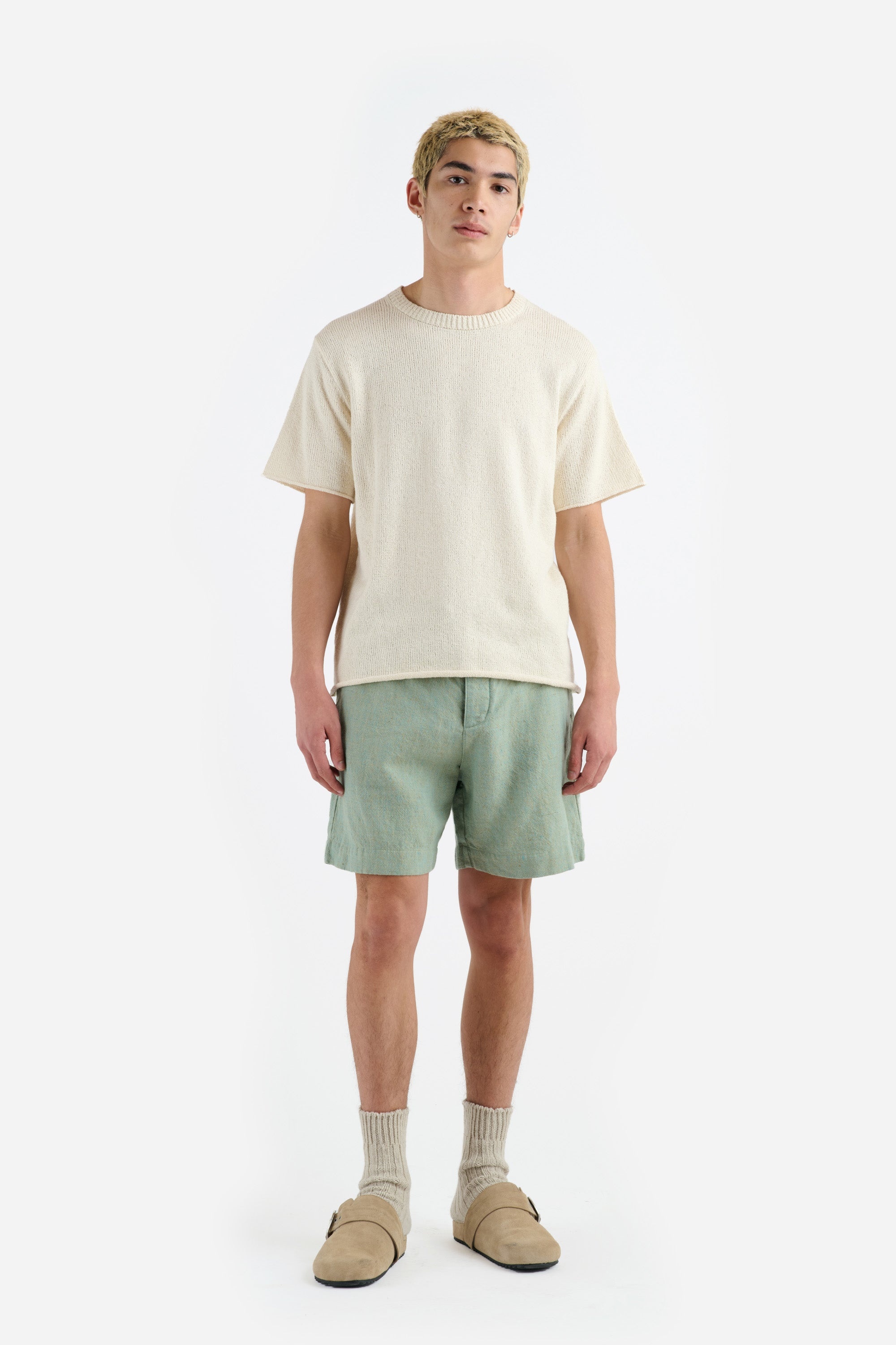 CHAMBRAY DRAWSTRING SHORT - 2