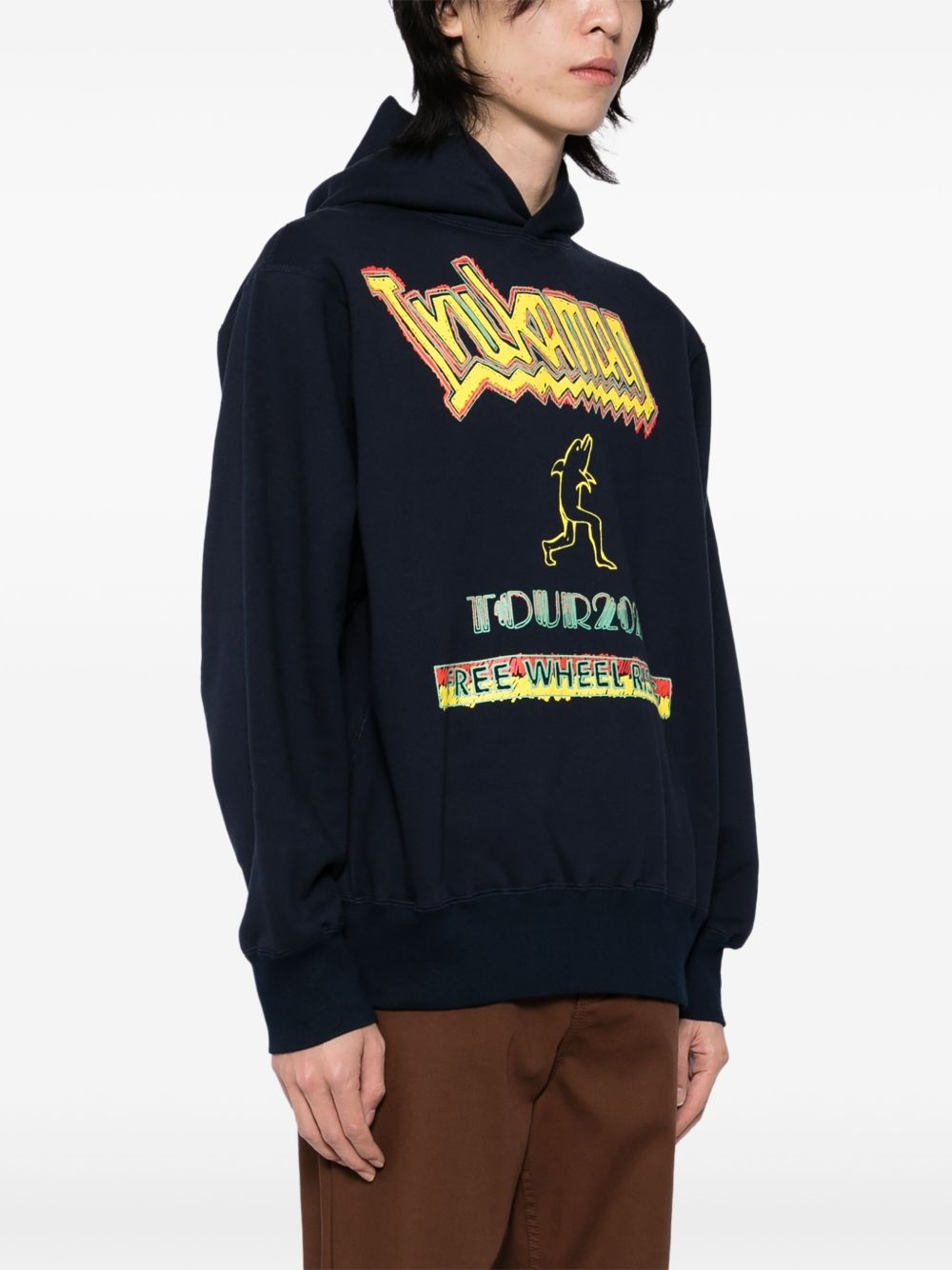 graphic-print hoodie - 3