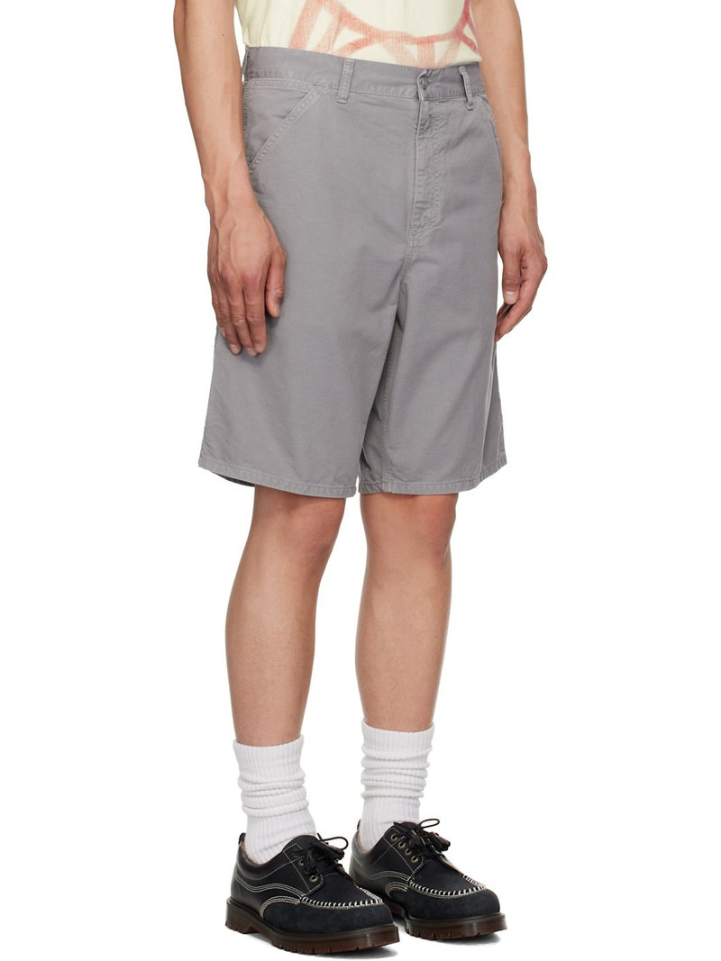 Gray Single Knee Shorts 2