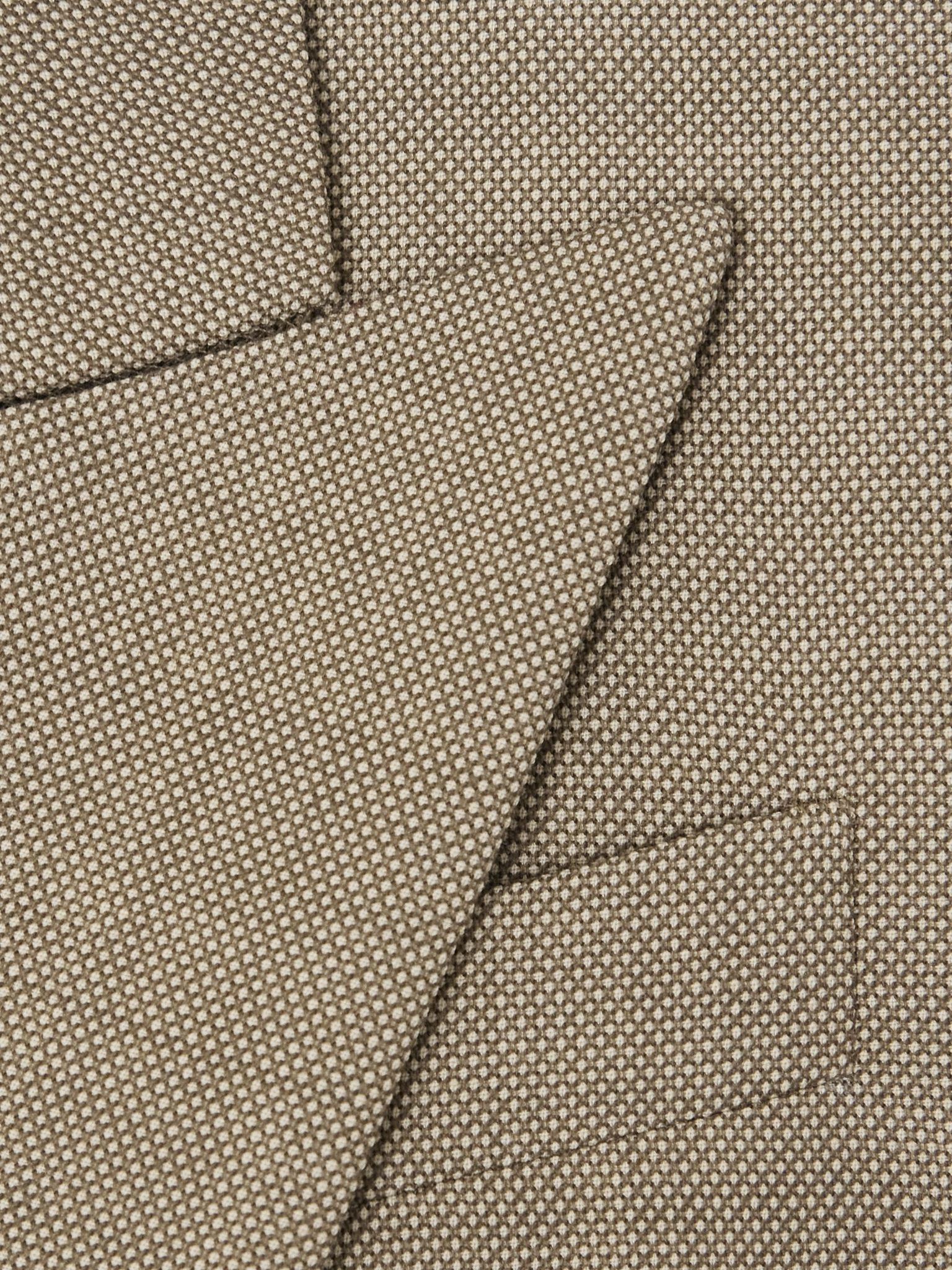 Double-breasted wool suit jacket Beige - 6